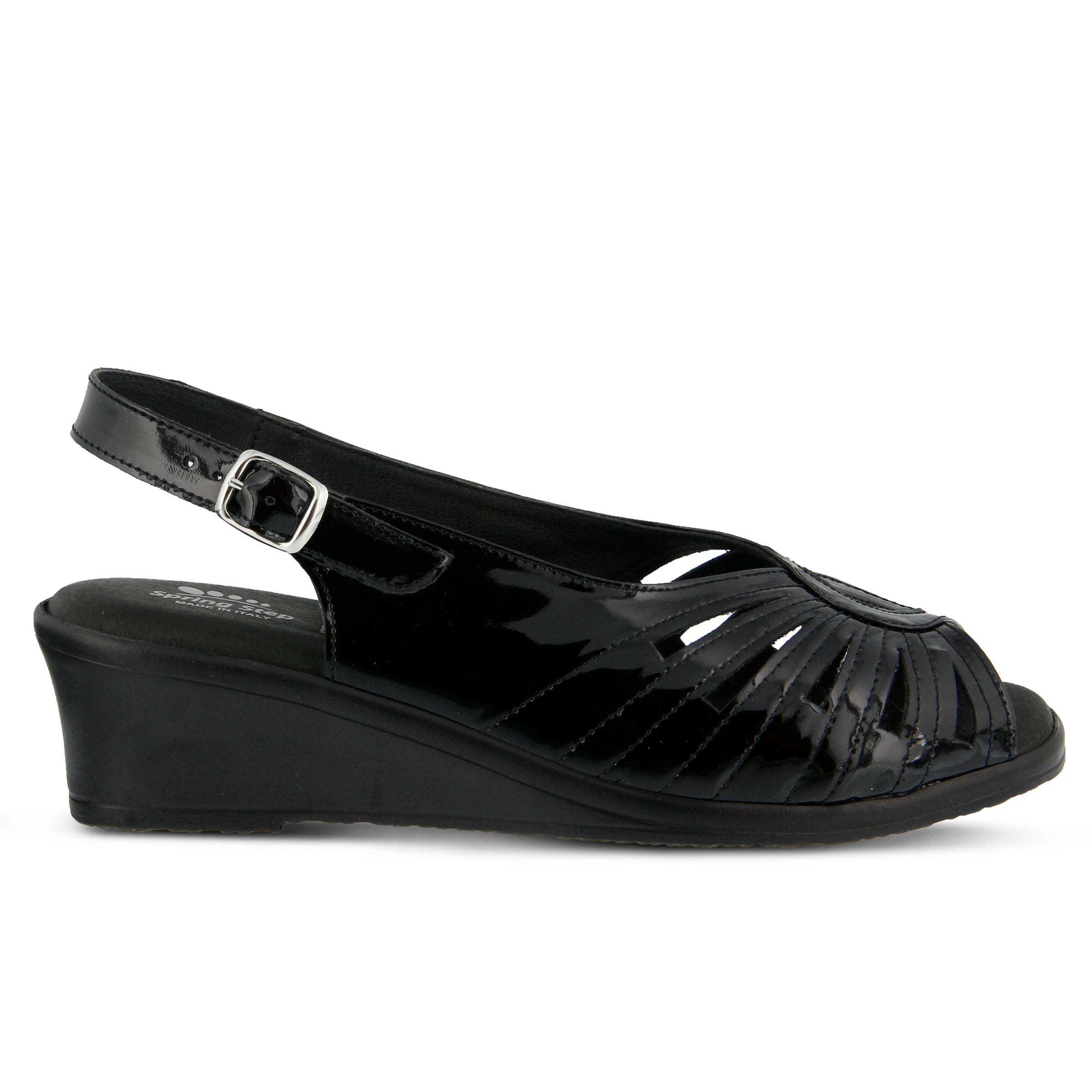 Spring Step SPRING STEP GAIL SANDAL sandal in black nubuck with comfortable everyday design