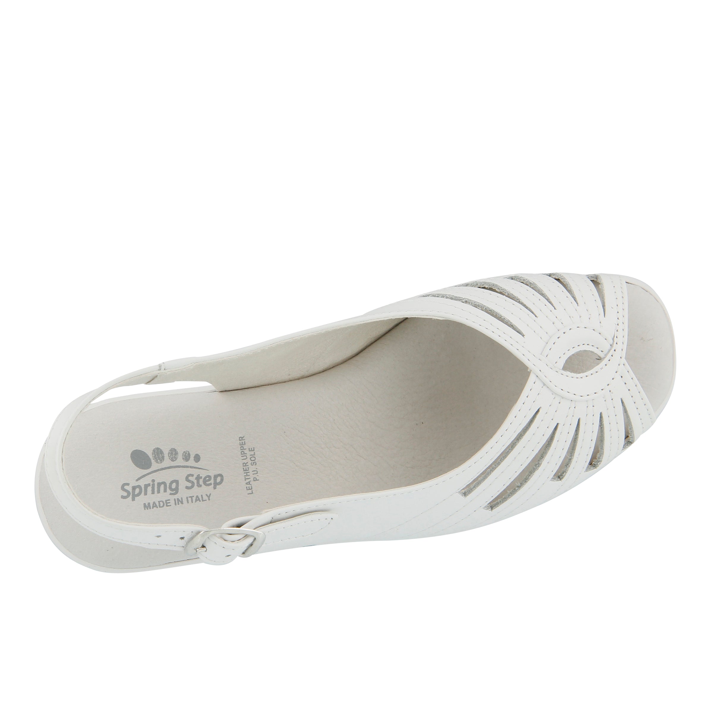 Spring Step SPRING STEP GAIL SANDAL sandal in white with comfortable everyday design