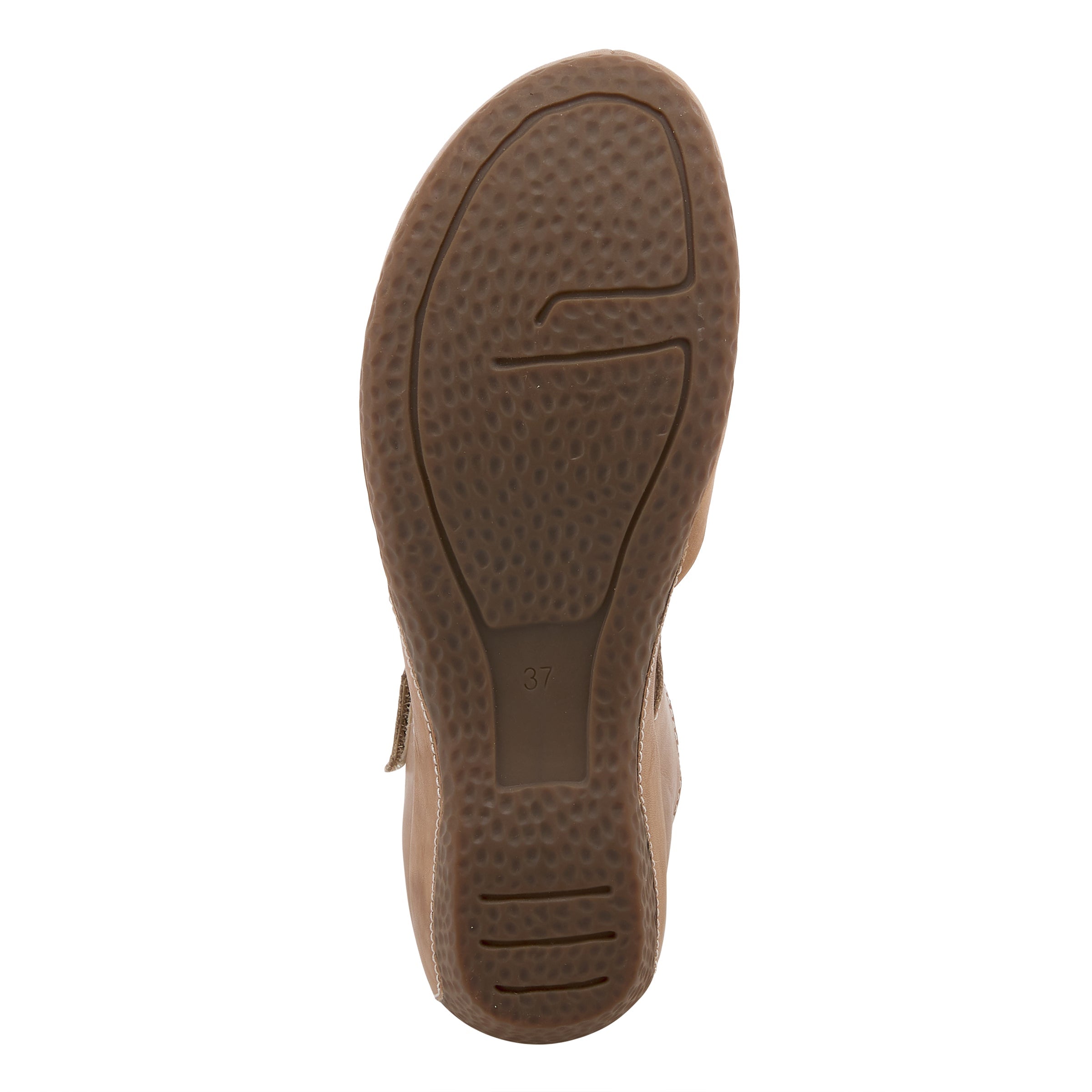 L'Artiste L'ARTISTE GLOSS-LILIPAD MARY JANE SHOES shoe in dark tan with handcrafted leather design
