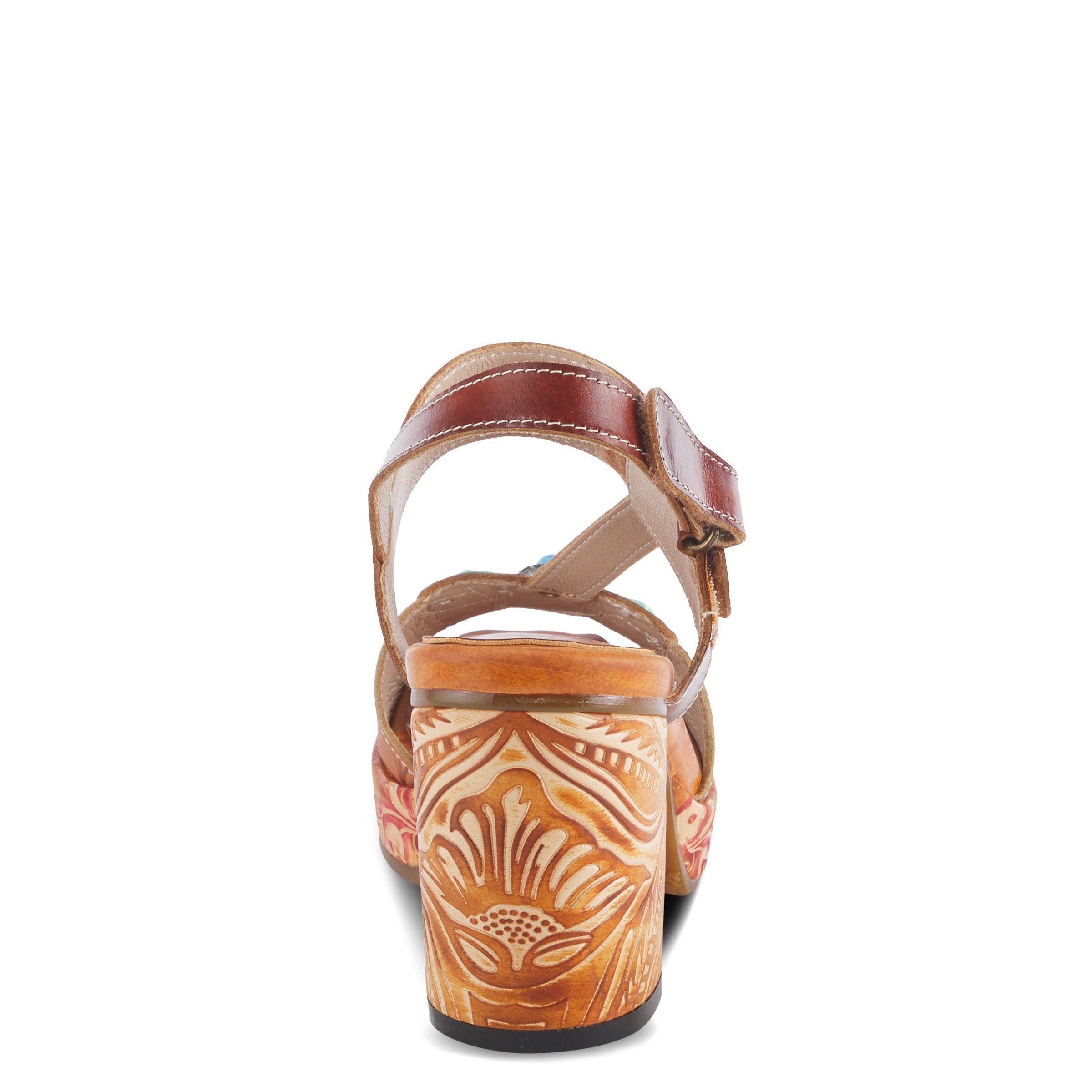 L'Artiste L'ARTISTE GOMMA SANDALS sandal in camel multi with handcrafted leather design