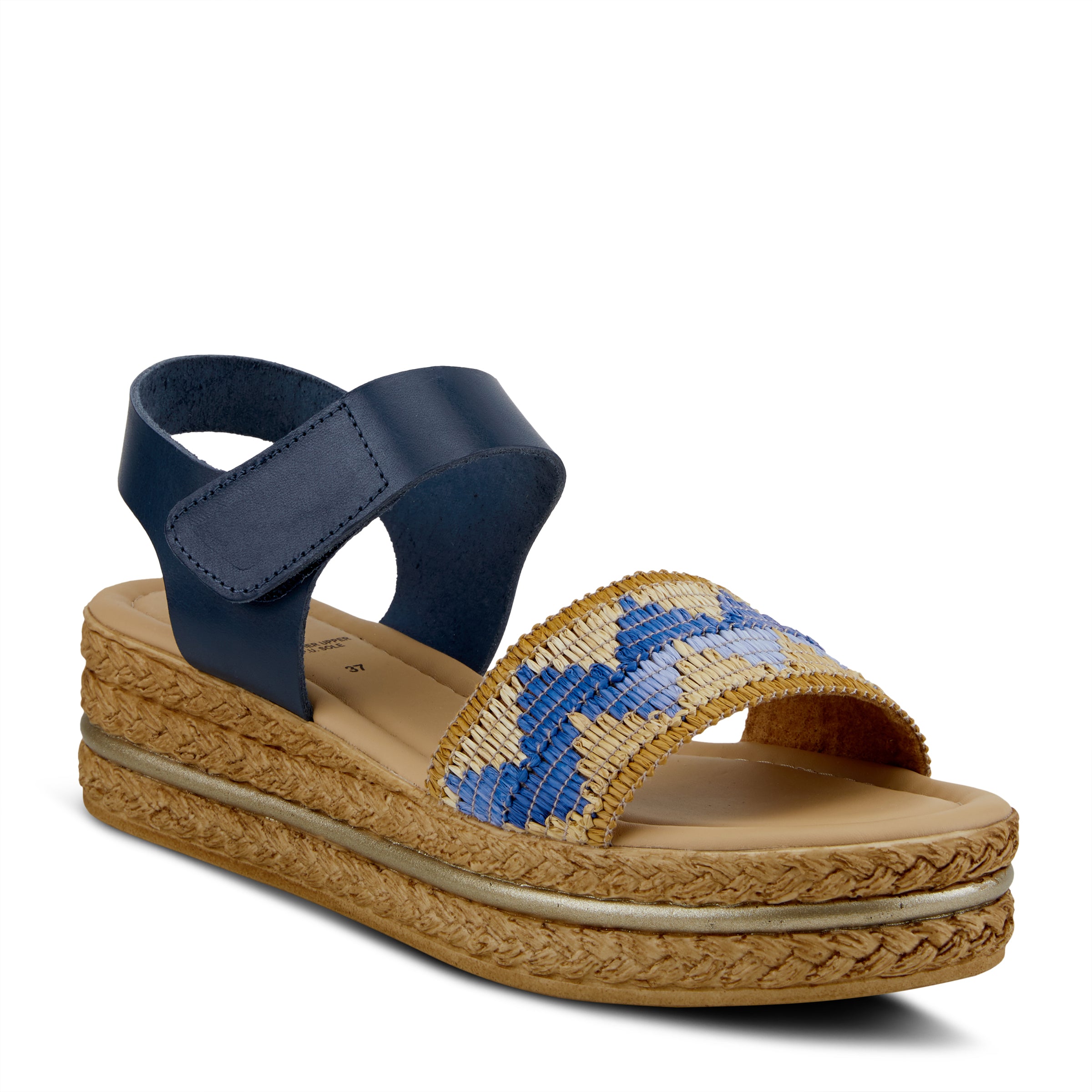 Spring Step SPRING STEP GRENDYA SANDAL sandal in blue multi with comfortable everyday design