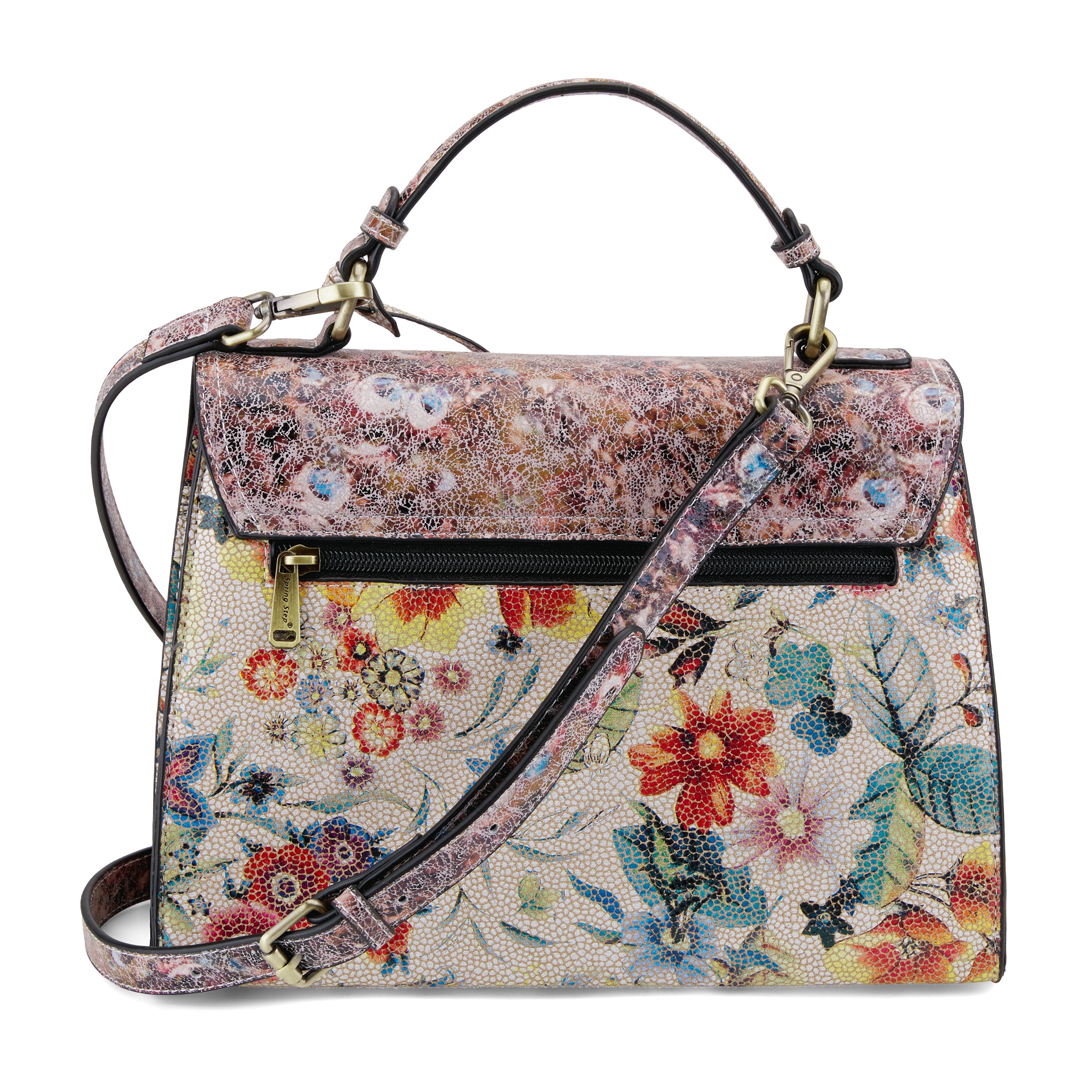 L'Artiste L'ARTISTE HB-DOLBANNA HANDBAGS shoe in plum multi with handcrafted leather design