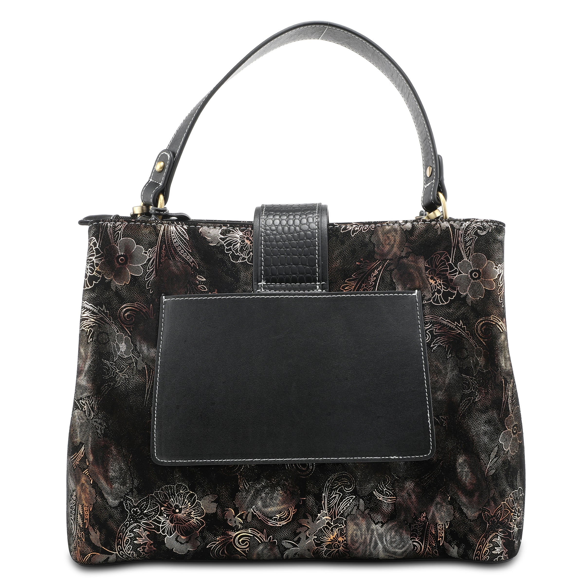 L'Artiste L`ARTISTE HB-DUET-METALIC HANDBAG shoe with handcrafted leather design
