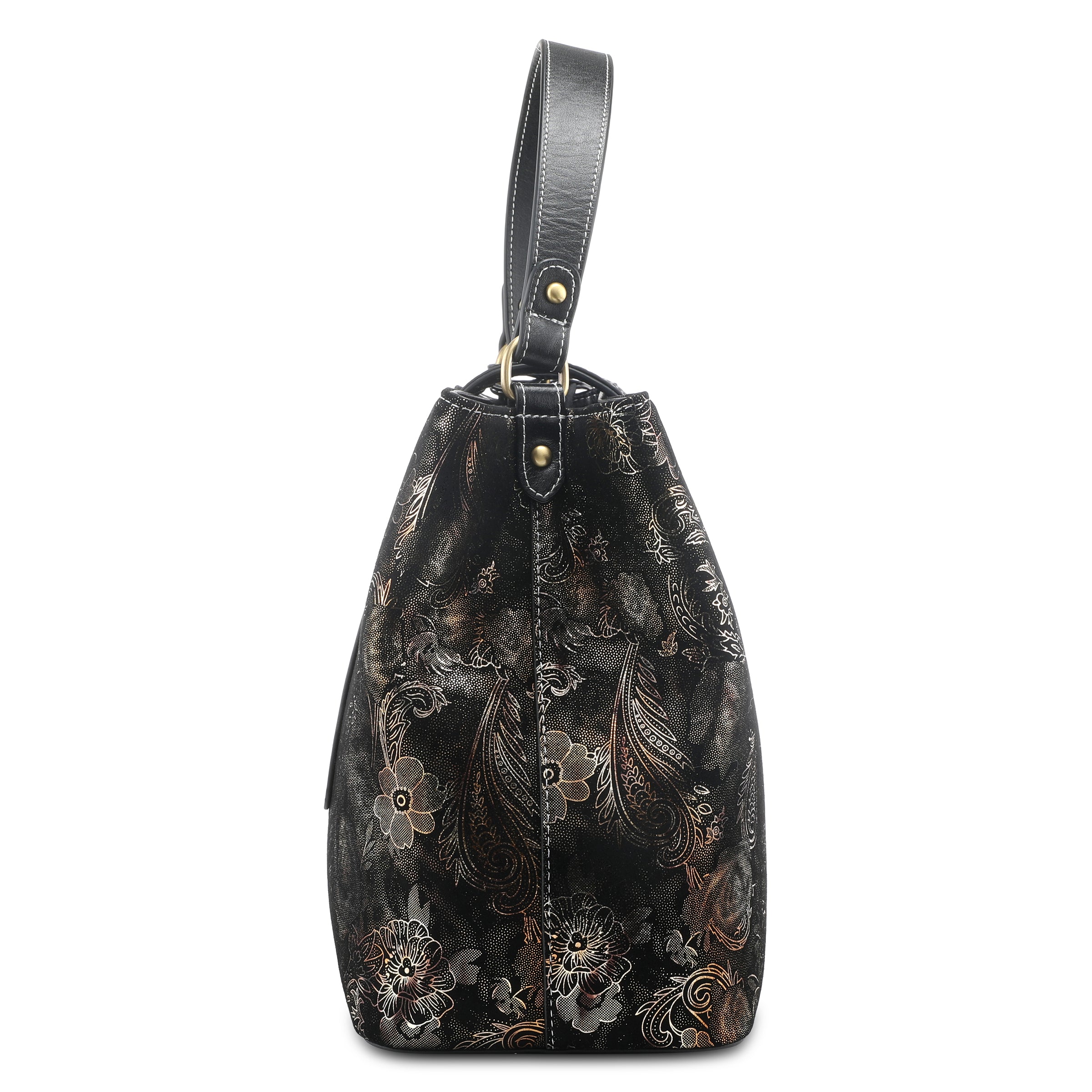 L'Artiste L`ARTISTE HB-DUET-METALIC HANDBAG shoe with handcrafted leather design