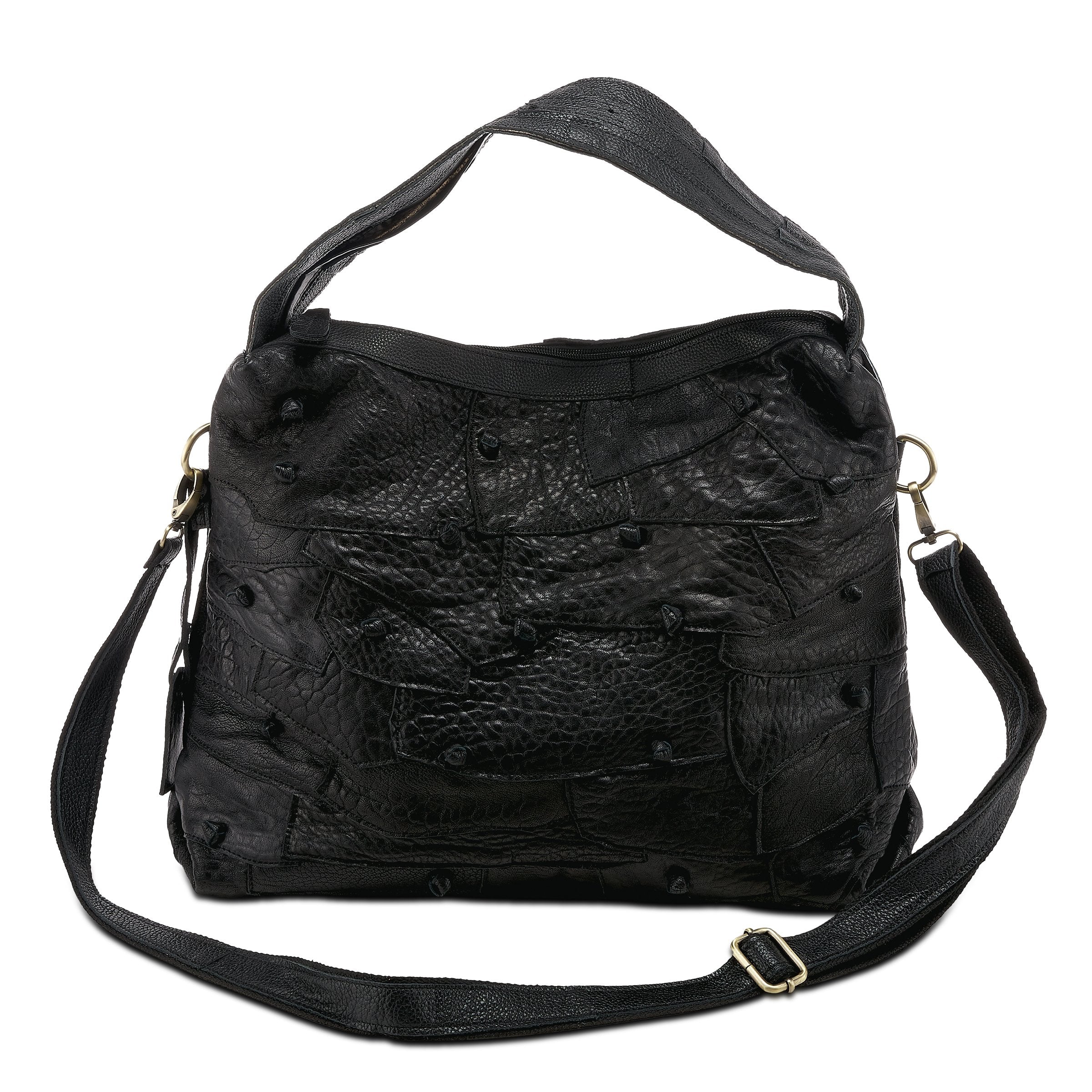 L'Artiste L'ARTISTE HB-KNOTTY HANDBAGS shoe in black with handcrafted leather design