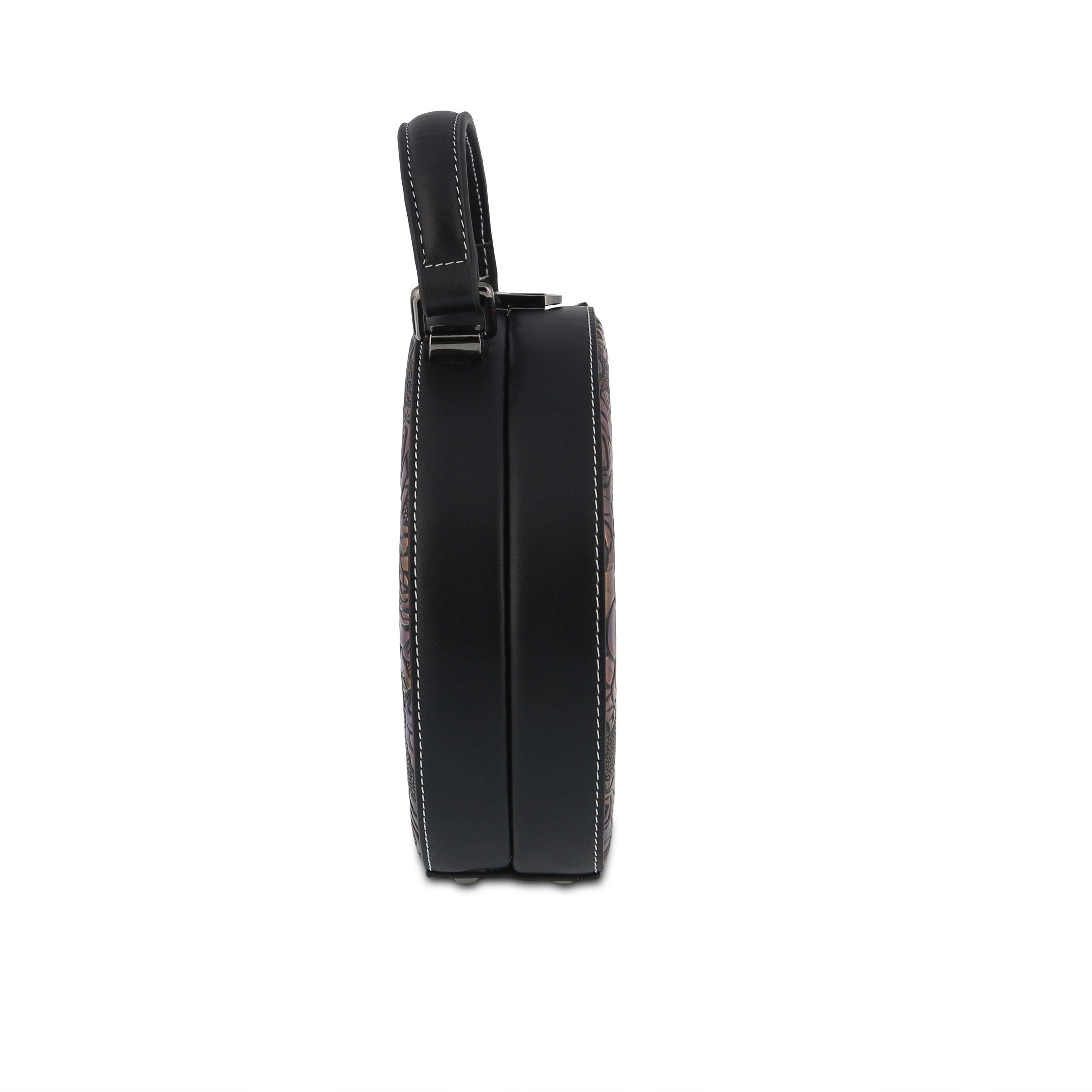 L'Artiste L'ARTISTE HB-SPHERE HANDBAG shoe in zebra multi with handcrafted leather design