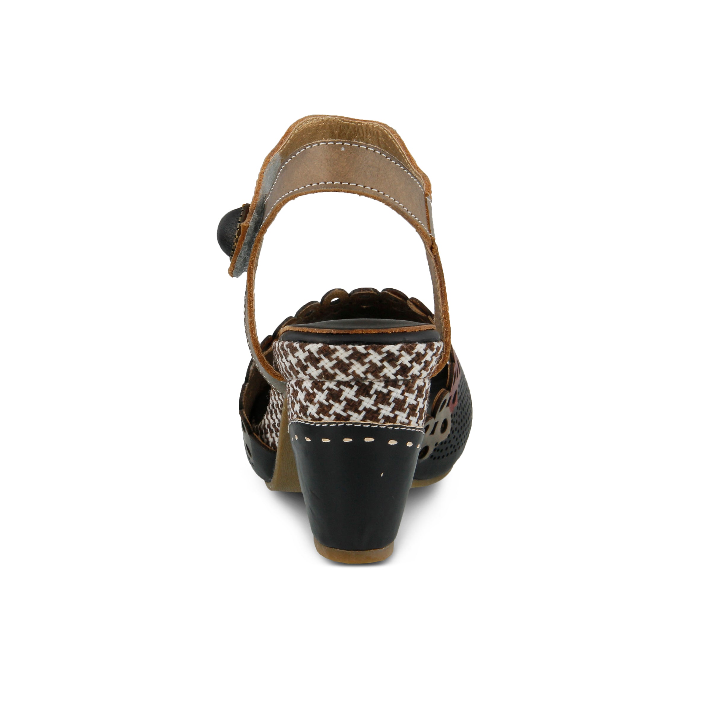 L'Artiste L'Artiste JIVE Sandals sandal in black with handcrafted leather design