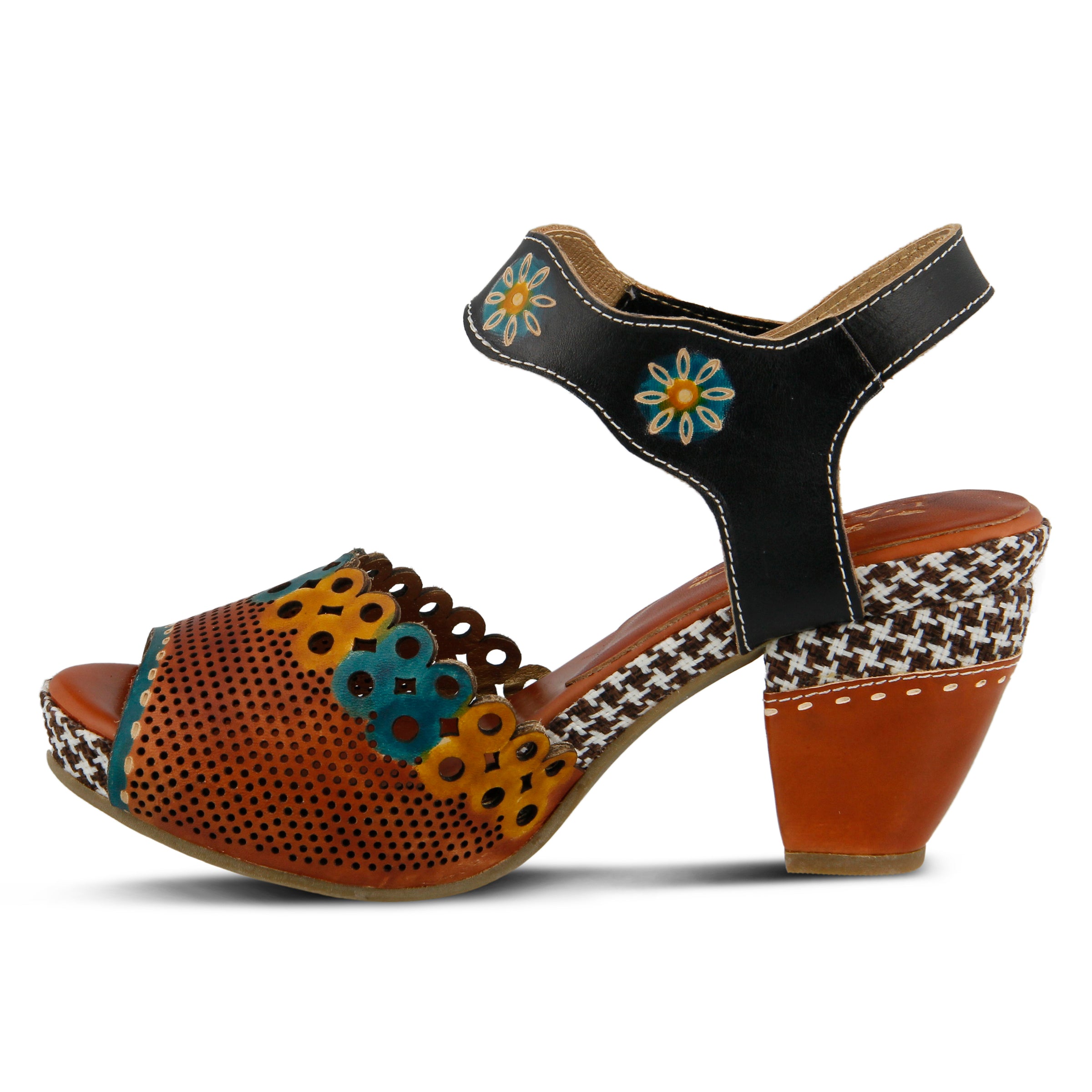 L'Artiste L'Artiste JIVE Sandals sandal in camel with handcrafted leather design