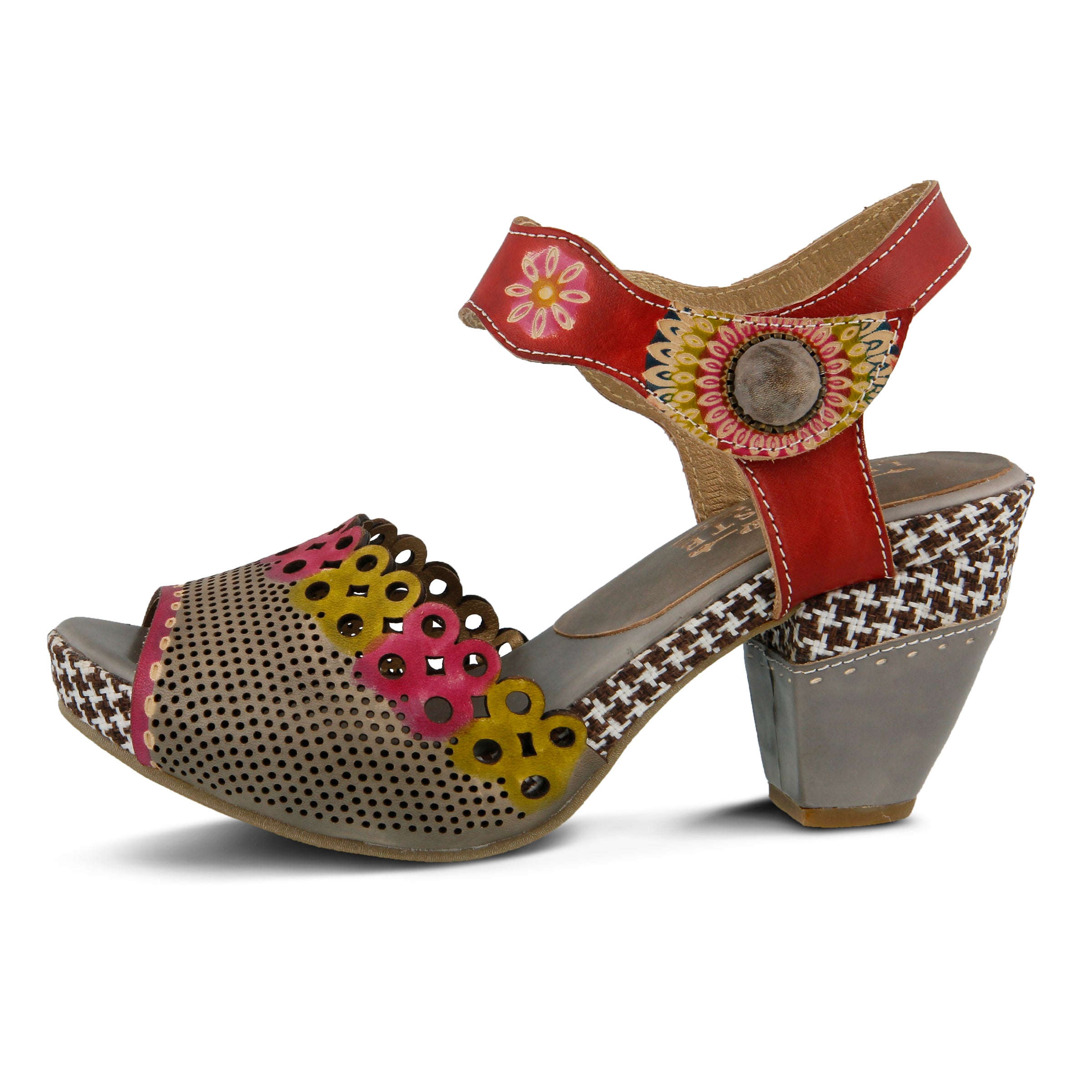 L'Artiste L'Artiste JIVE Sandals sandal in camel with handcrafted leather design