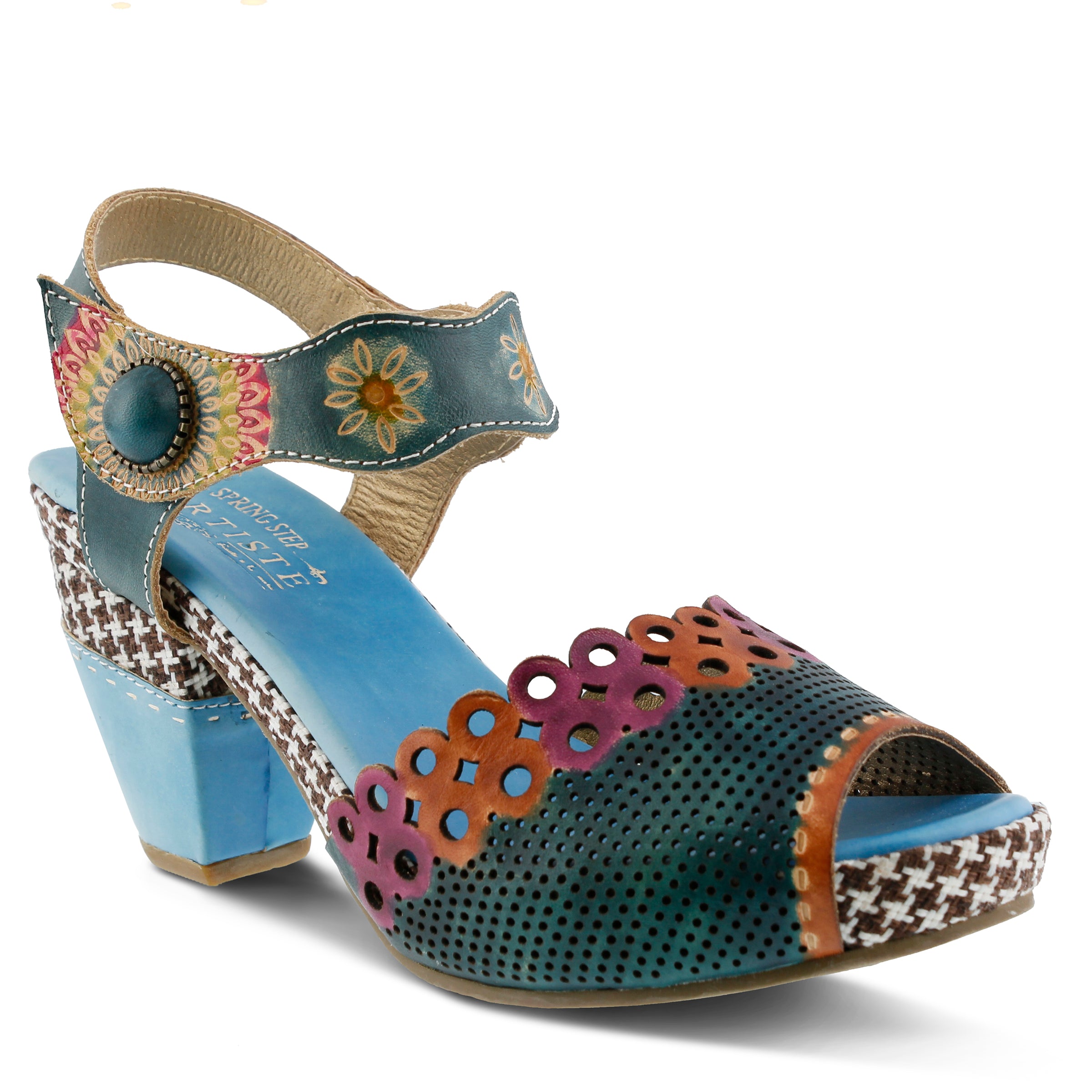 L'Artiste L'Artiste JIVE Sandals sandal in grey with handcrafted leather design