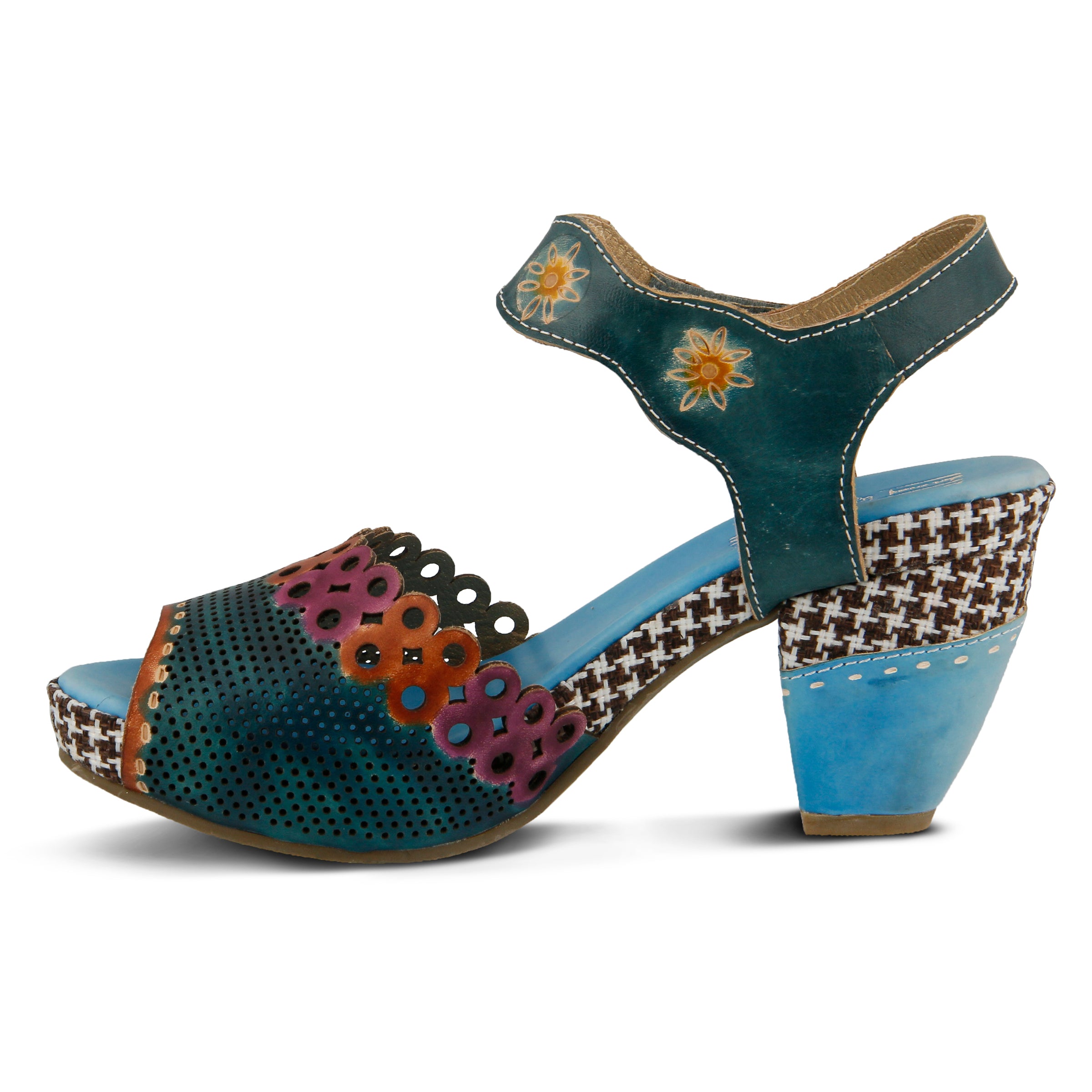 L'Artiste L'Artiste JIVE Sandals sandal in grey with handcrafted leather design