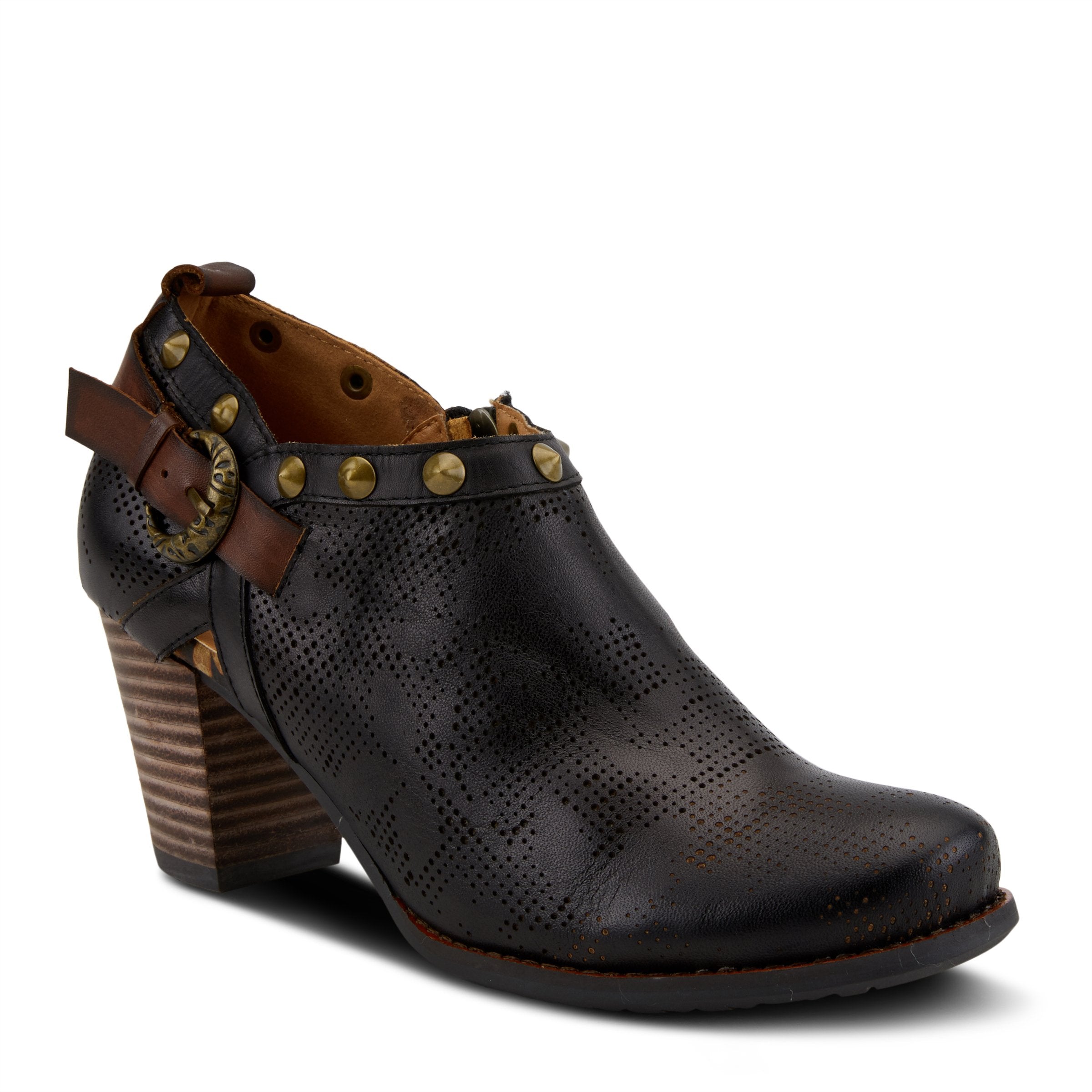 L'Artiste L'Artiste KACIE Shoes shoe in black with handcrafted leather design