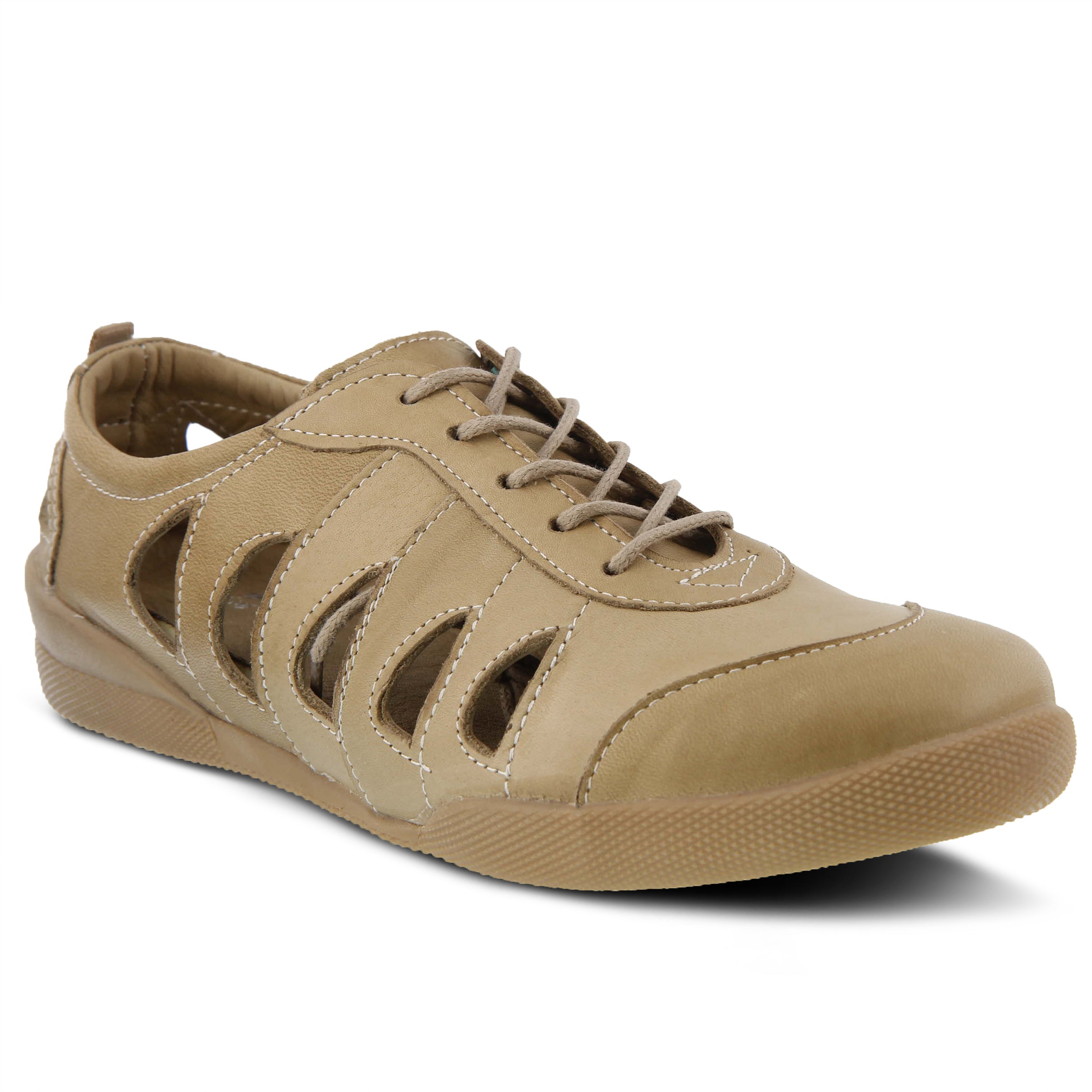 Spring Step SPRING STEP KONAK LACE-UP SHOE shoe in green with comfortable everyday design