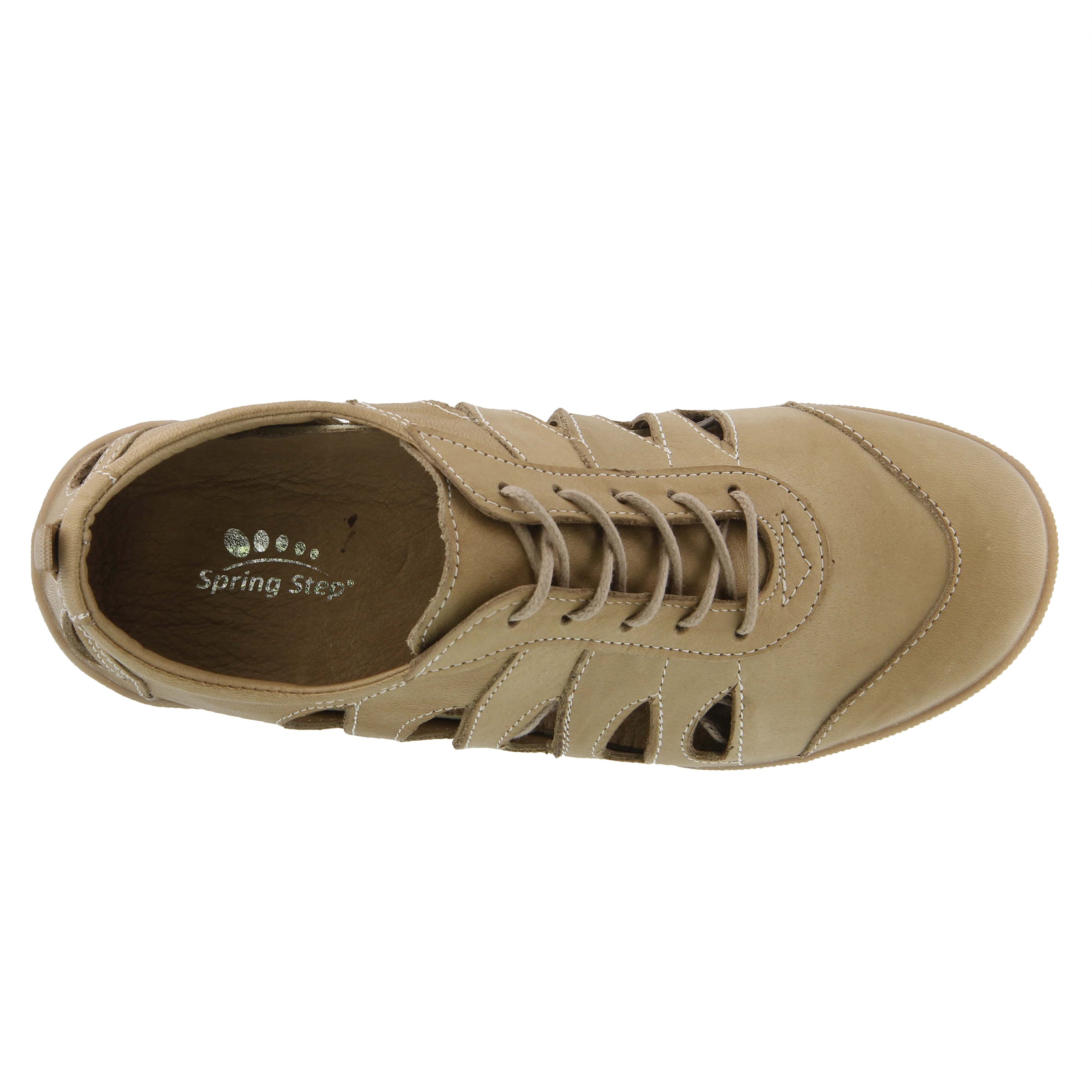 Spring Step SPRING STEP KONAK LACE-UP SHOE shoe in green with comfortable everyday design