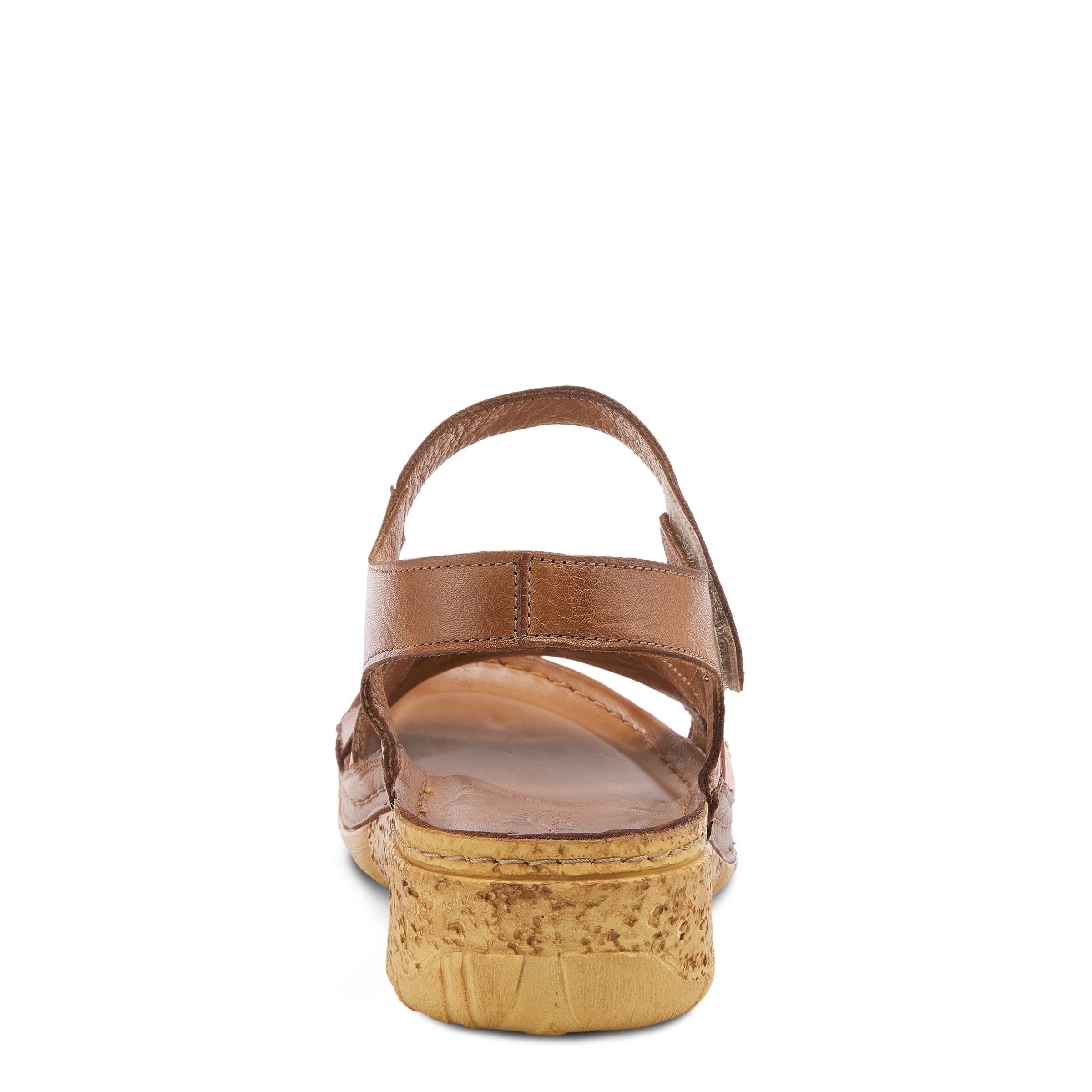 Spring Step SPRING STEP LEAF QUARTER STRAP SANDALS sandal in brown multi with comfortable everyday design