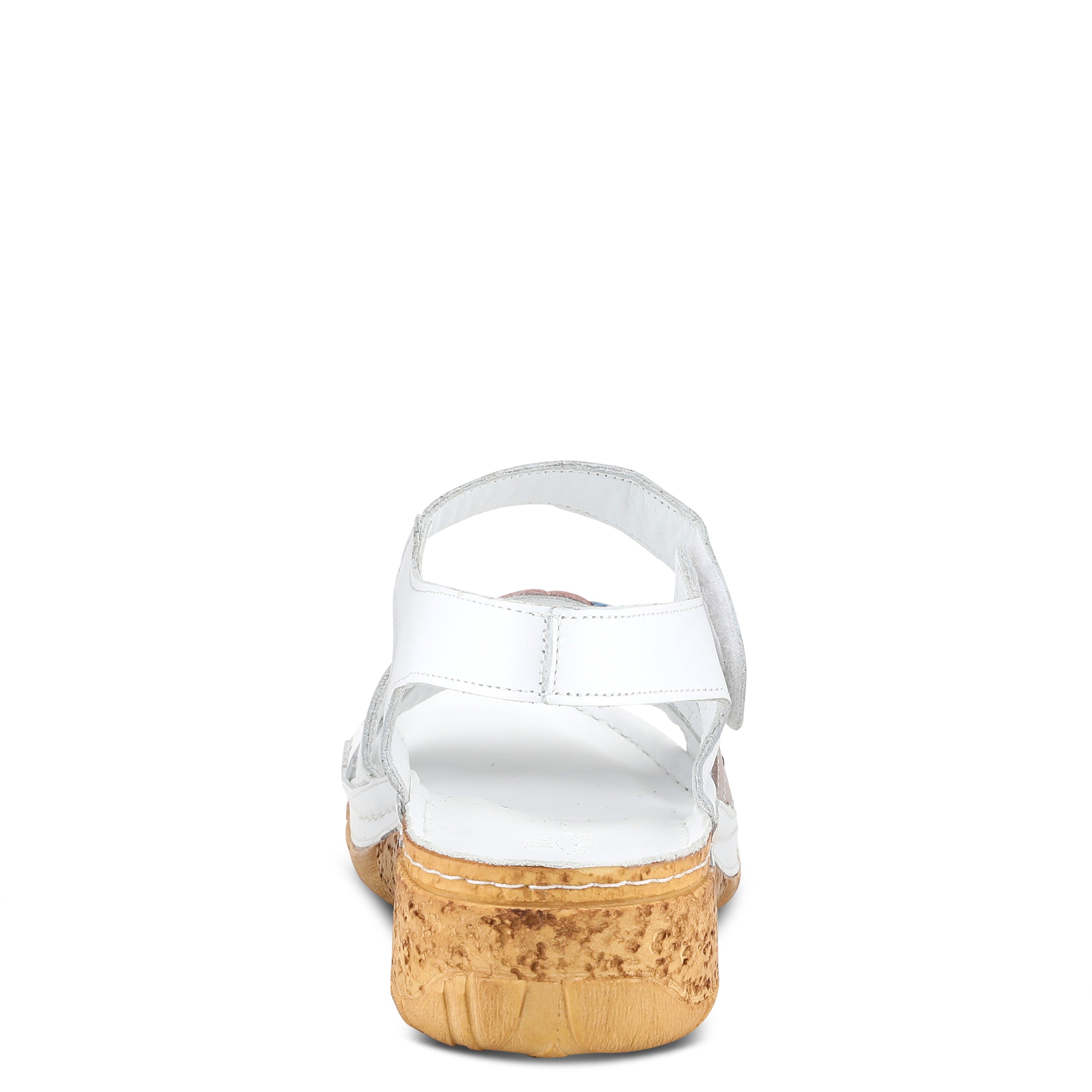 Spring Step SPRING STEP LEAF QUARTER STRAP SANDALS sandal in white multi with comfortable everyday design