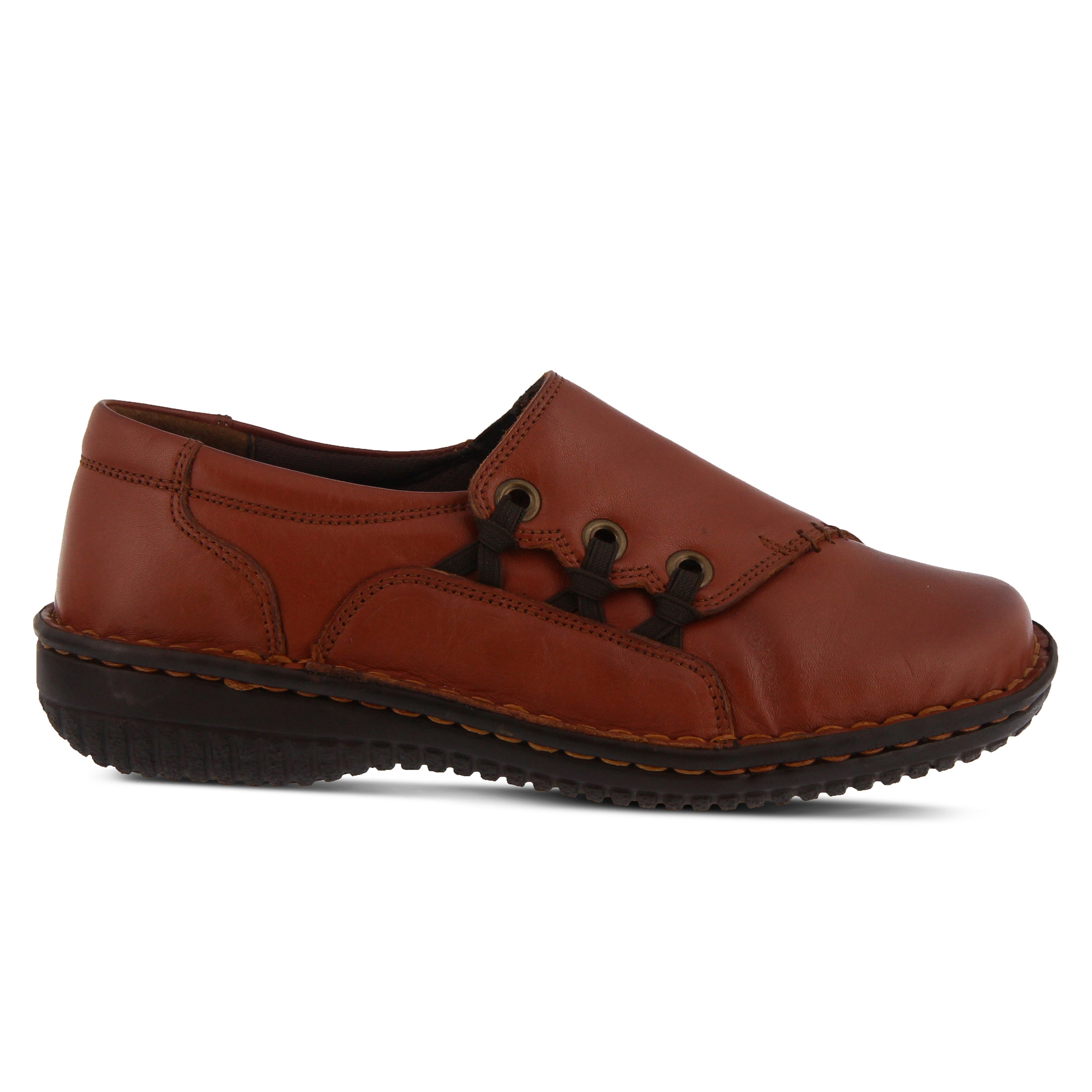 Spring Step SPRING STEP OLINDA SLIP-ON SHOE shoe in cognac with comfortable everyday design