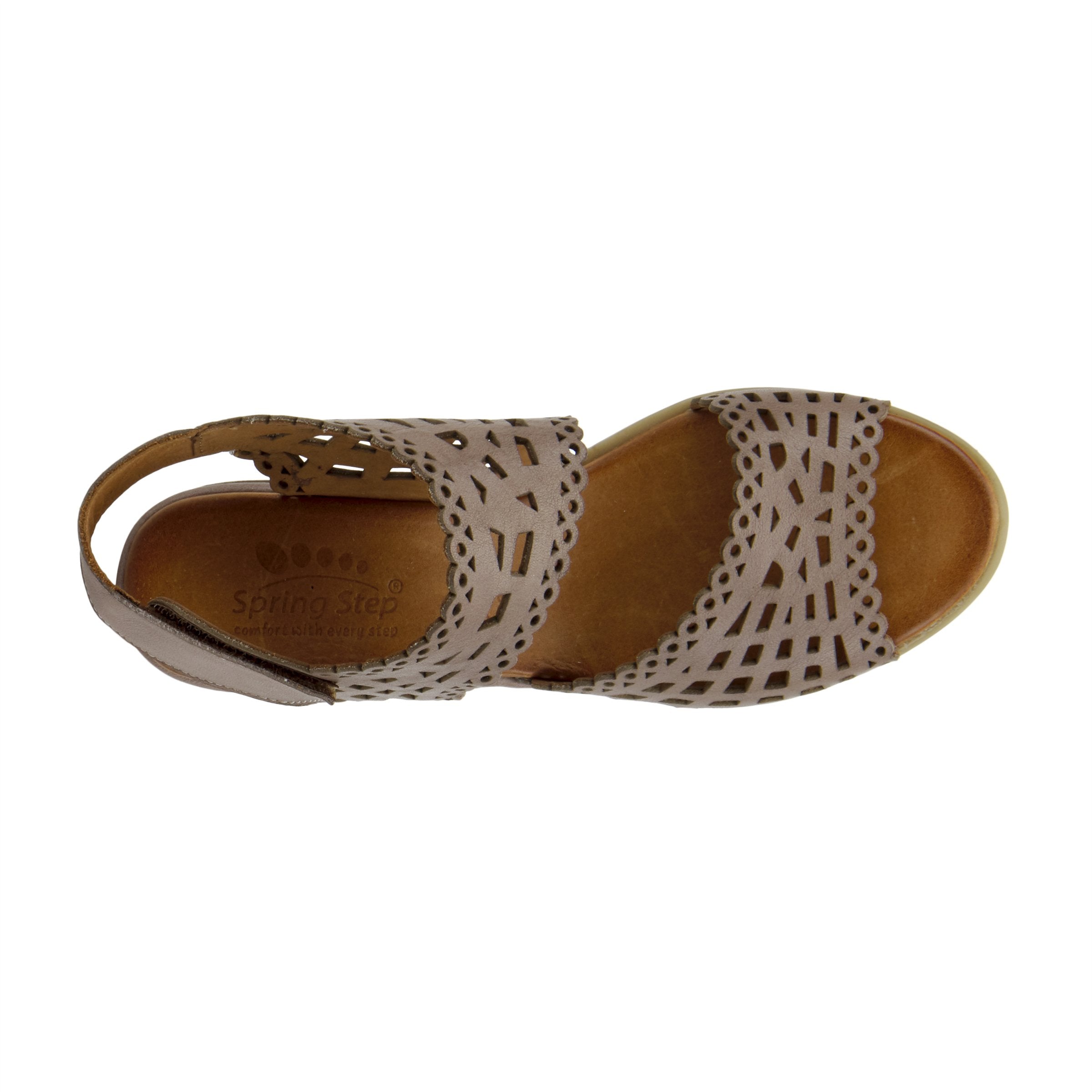 Spring Step SPRING STEP PETRA SANDAL sandal in taupe with comfortable everyday design
