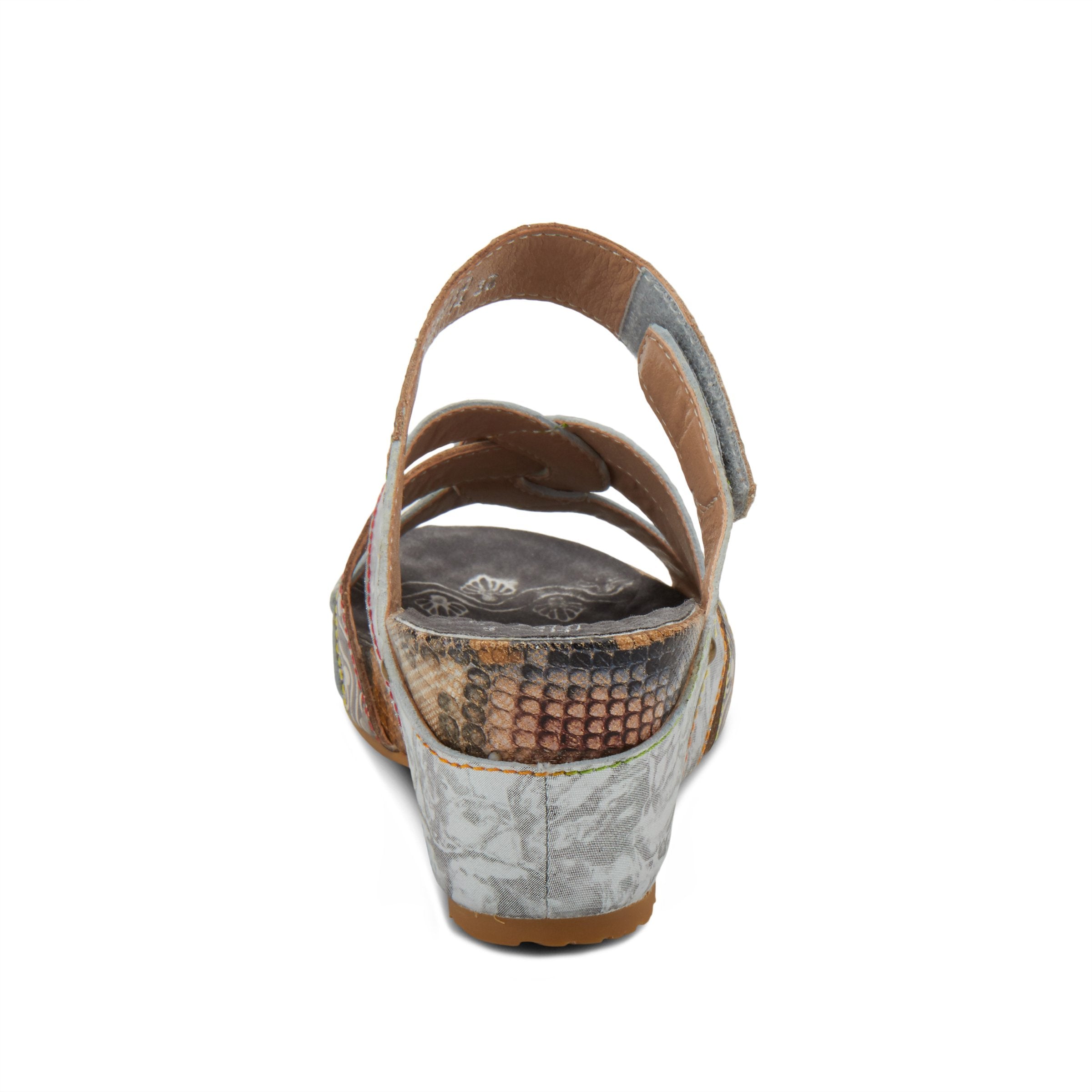 L'Artiste L'ARTISTE PINRIYO SLIDE SANDAL sandal in lilac with handcrafted leather design