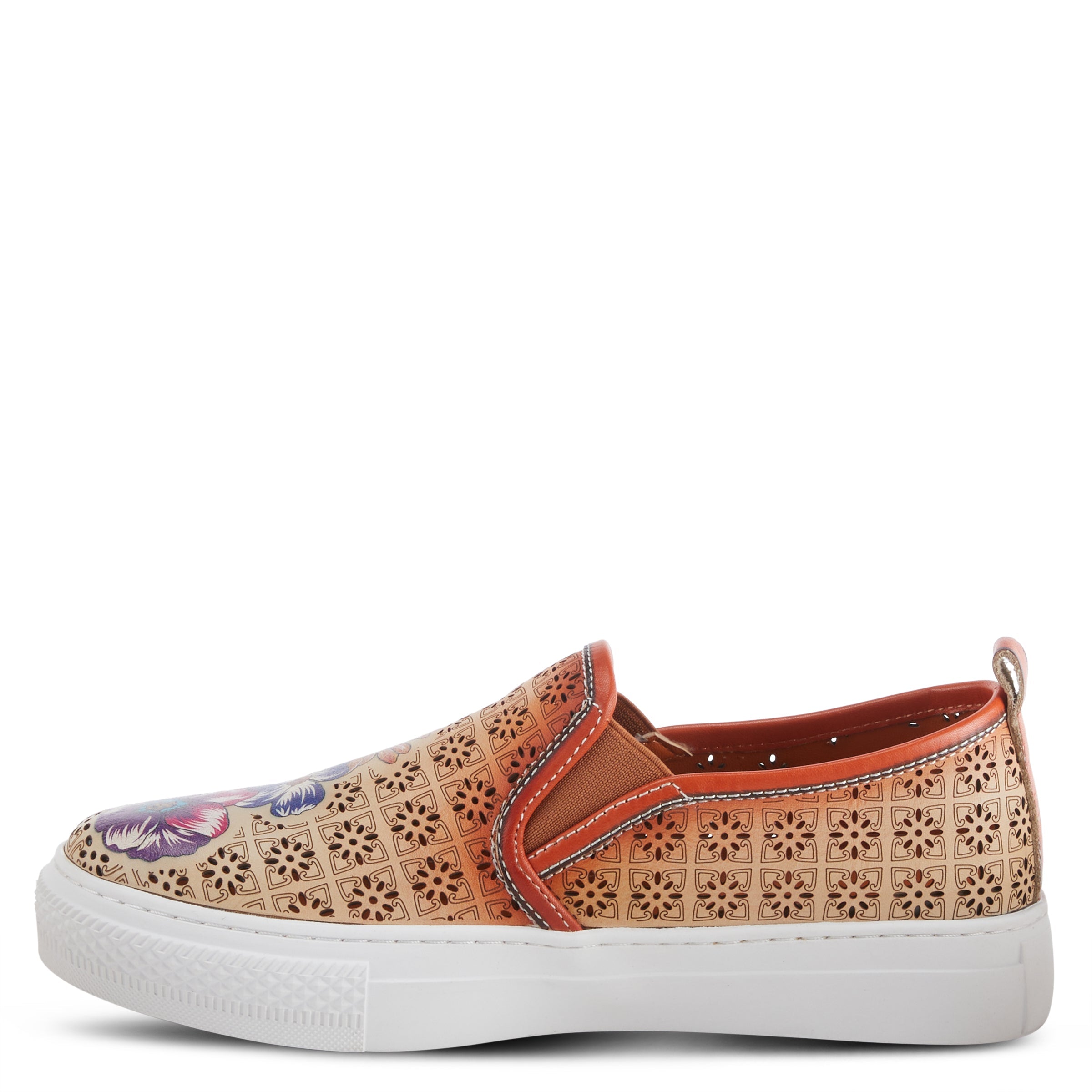L'Artiste L'ARTISTE REALLOVE SLIP-ON SHOE shoe in camel with handcrafted leather design
