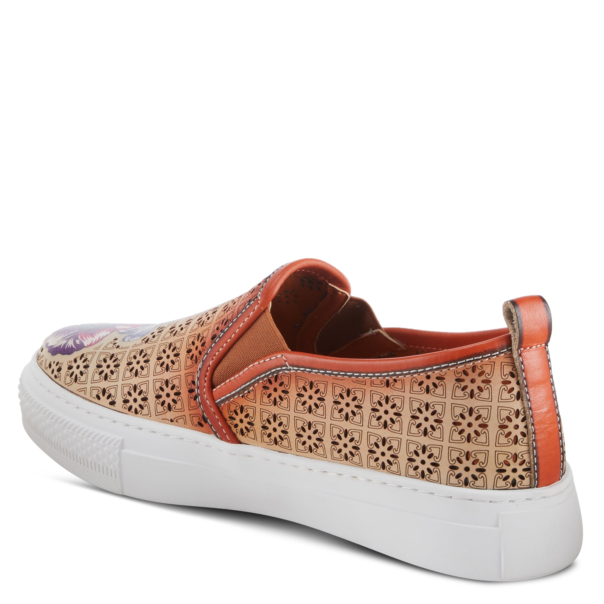 L'Artiste L'ARTISTE REALLOVE SLIP-ON SHOE shoe in camel with handcrafted leather design