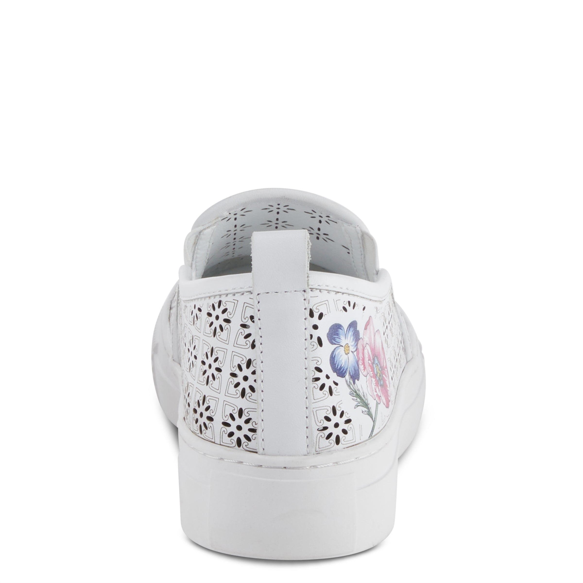 L'Artiste L'ARTISTE REALLOVE SLIP-ON SHOE shoe in white with handcrafted leather design