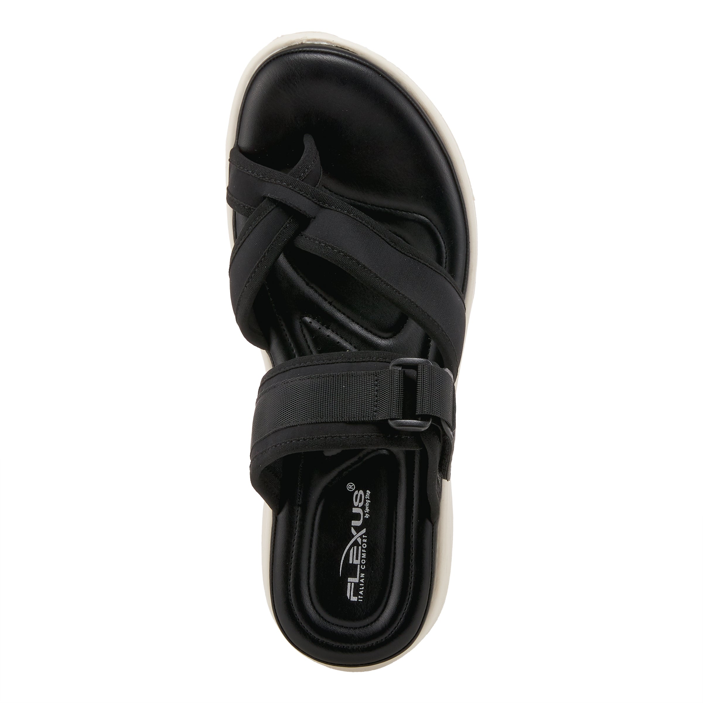 Flexus FLEXUS REXIE SLIDE SANDALS sandal in black with flexible sole