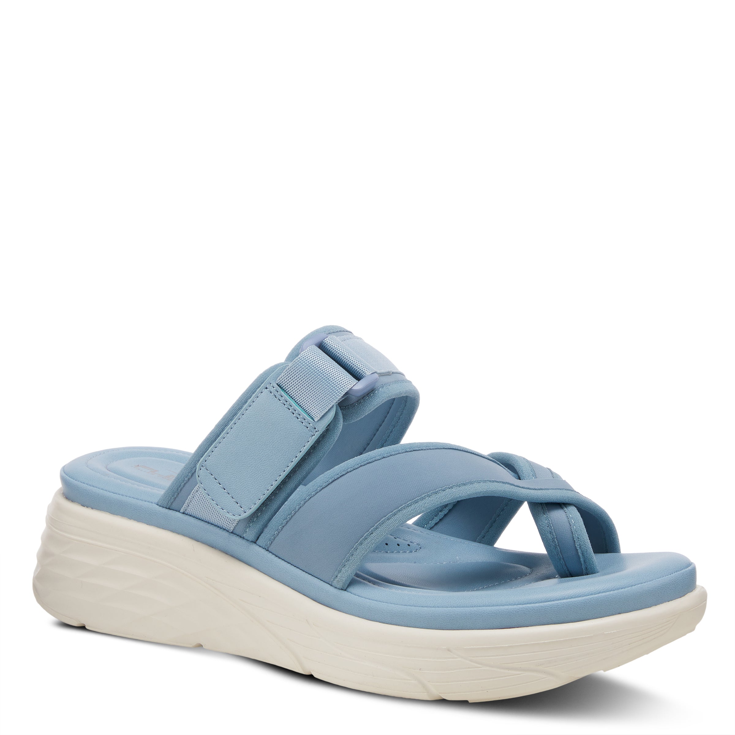 Flexus FLEXUS REXIE SLIDE SANDALS sandal in light blue with flexible sole