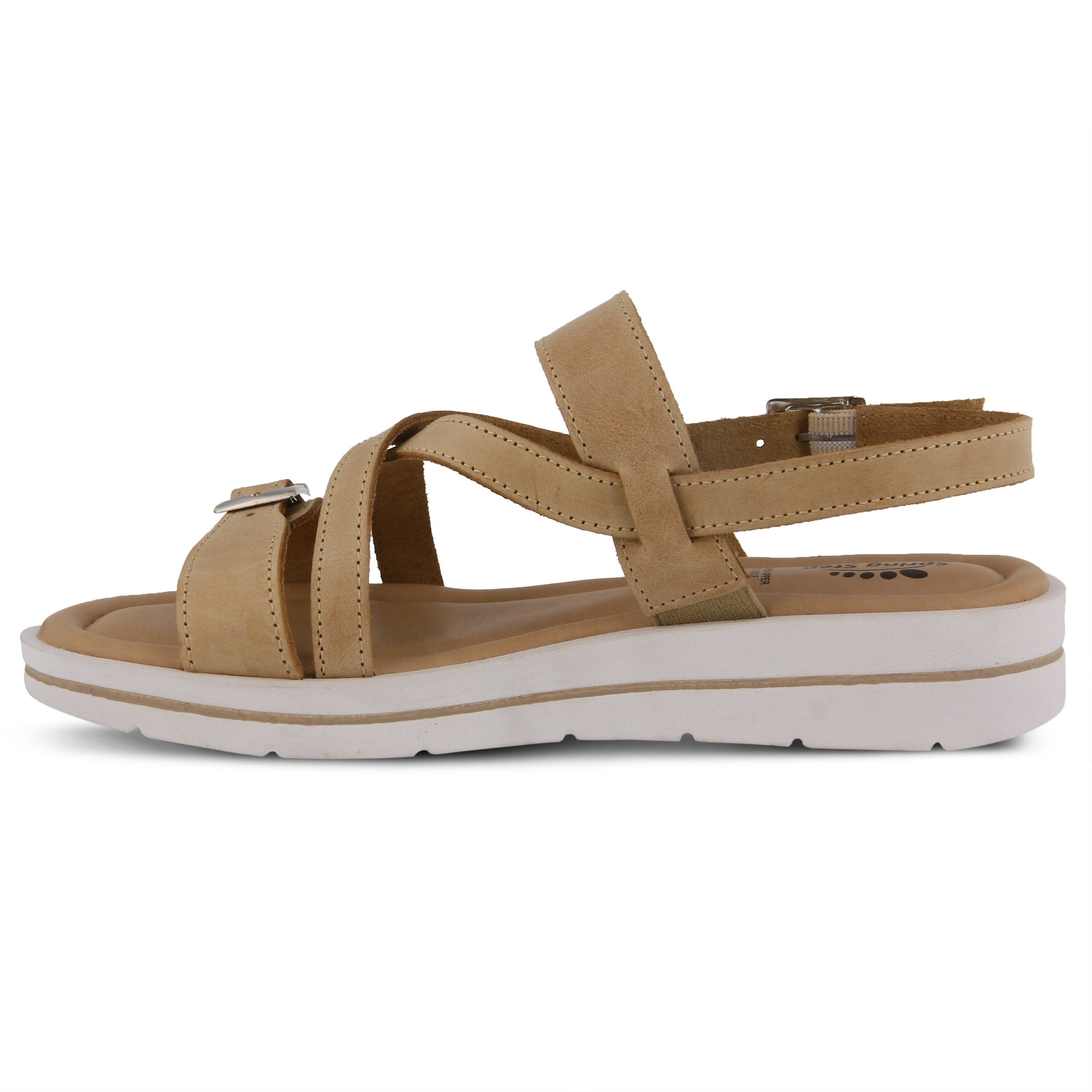 Spring Step SPRING STEP SALICARIA ANKLE STRAP SANDAL sandal in beige with comfortable everyday design