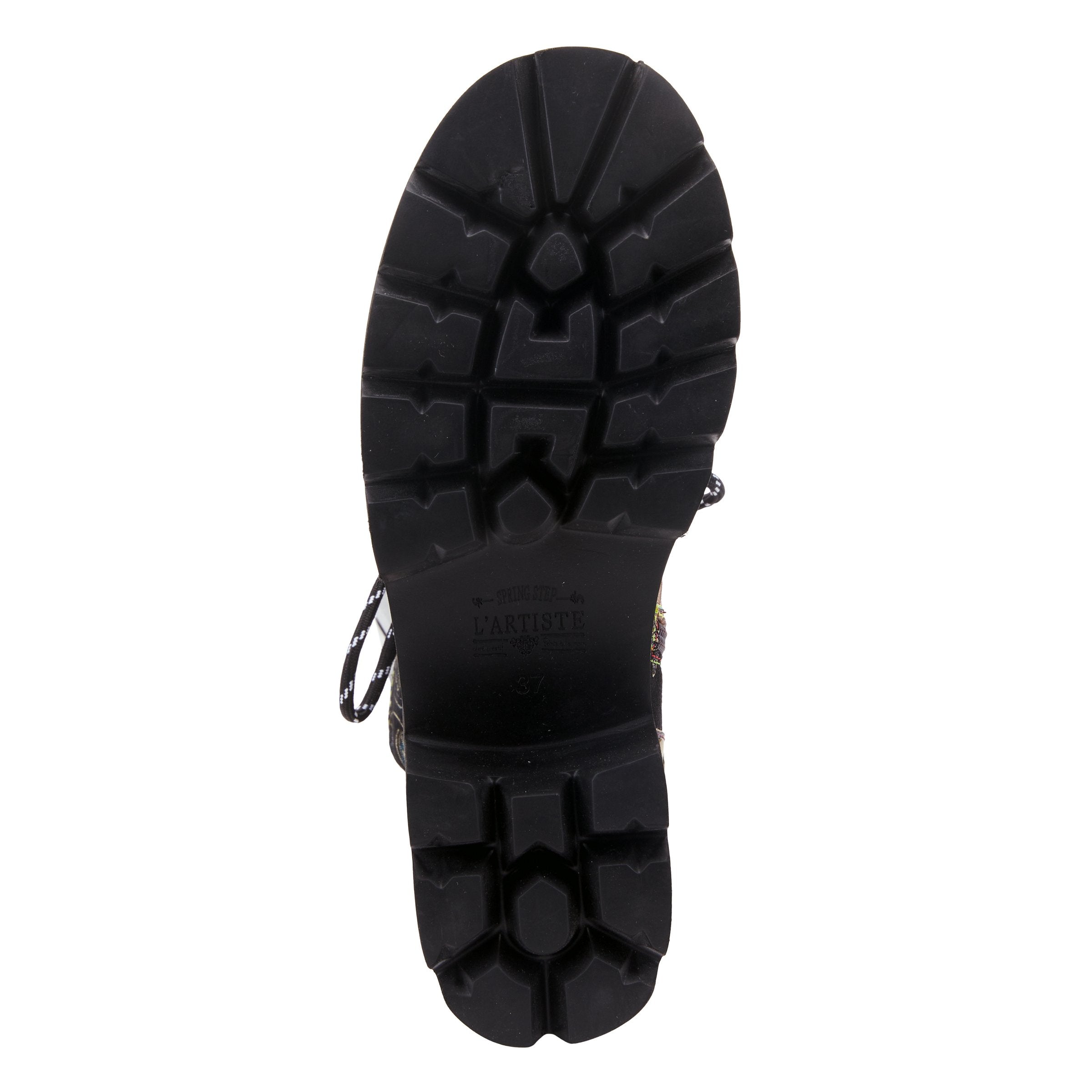 L'Artiste L'ARTISTE SEVERE BOOTS boot in charcoal multi with handcrafted leather design