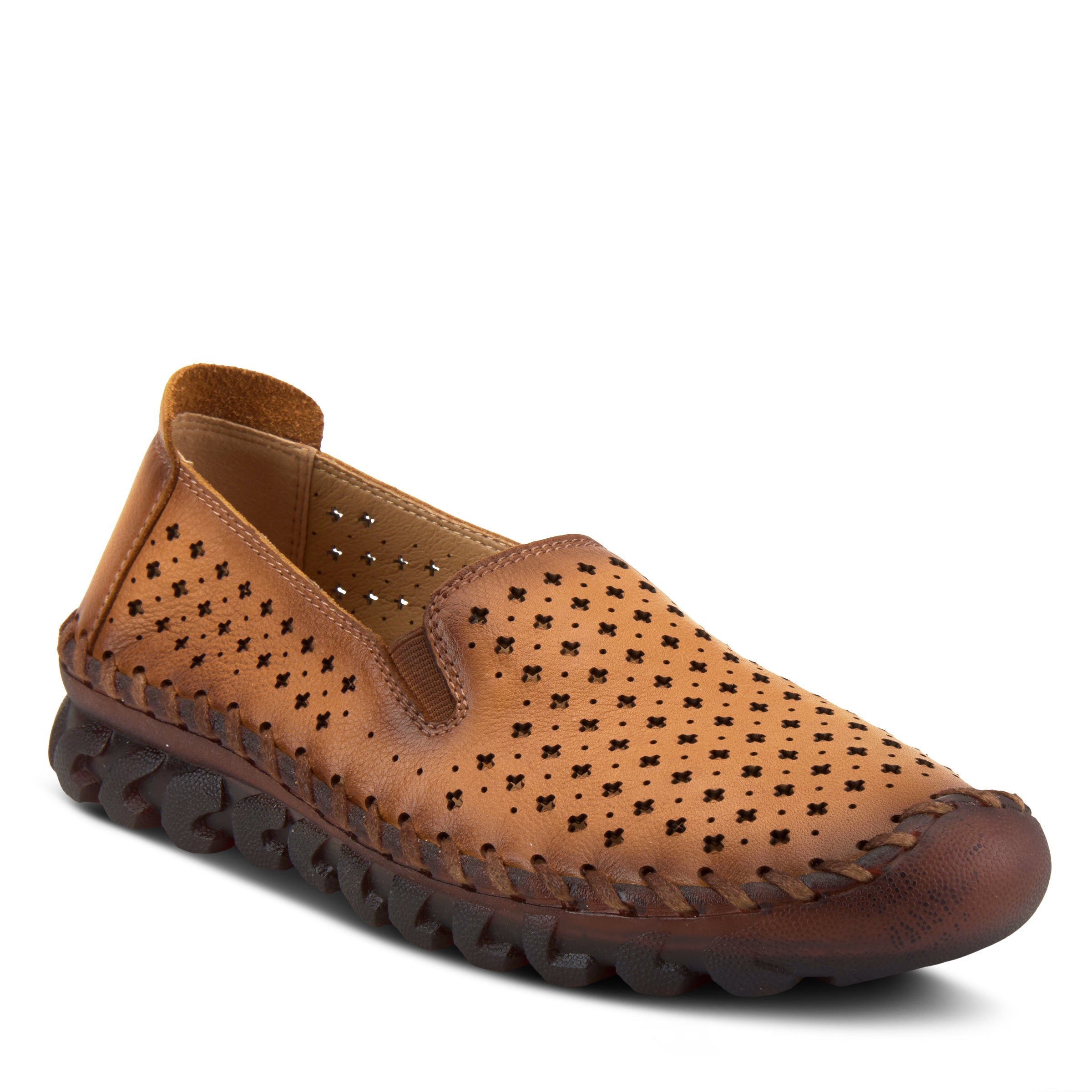L'Artiste L'ARTISTE SMOOSHIETOO SLIP-ON SHOE shoe in teal with handcrafted leather design