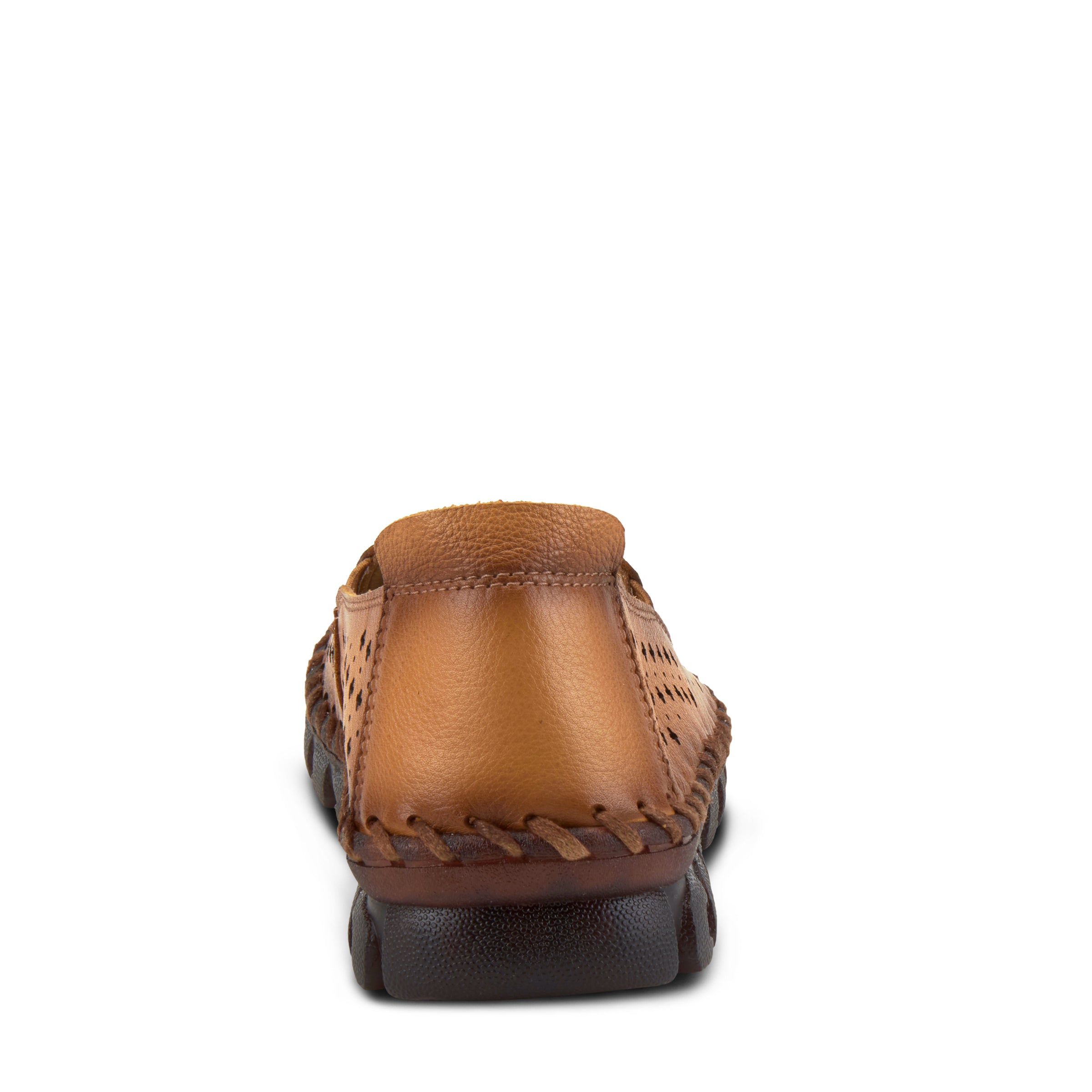 L'Artiste L'ARTISTE SMOOSHIETOO SLIP-ON SHOE shoe in camel with handcrafted leather design