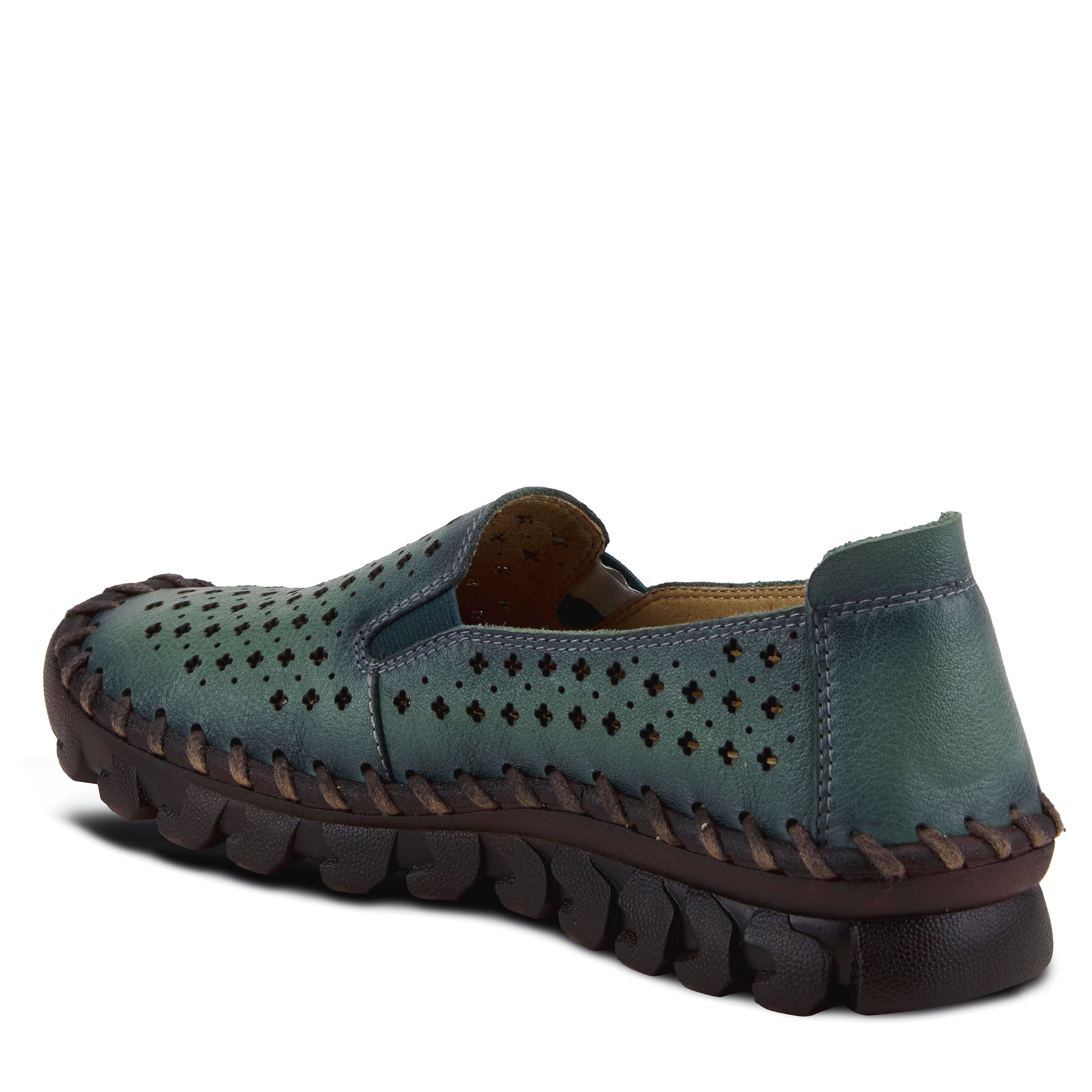 L'Artiste L'ARTISTE SMOOSHIETOO SLIP-ON SHOE shoe in bone with handcrafted leather design