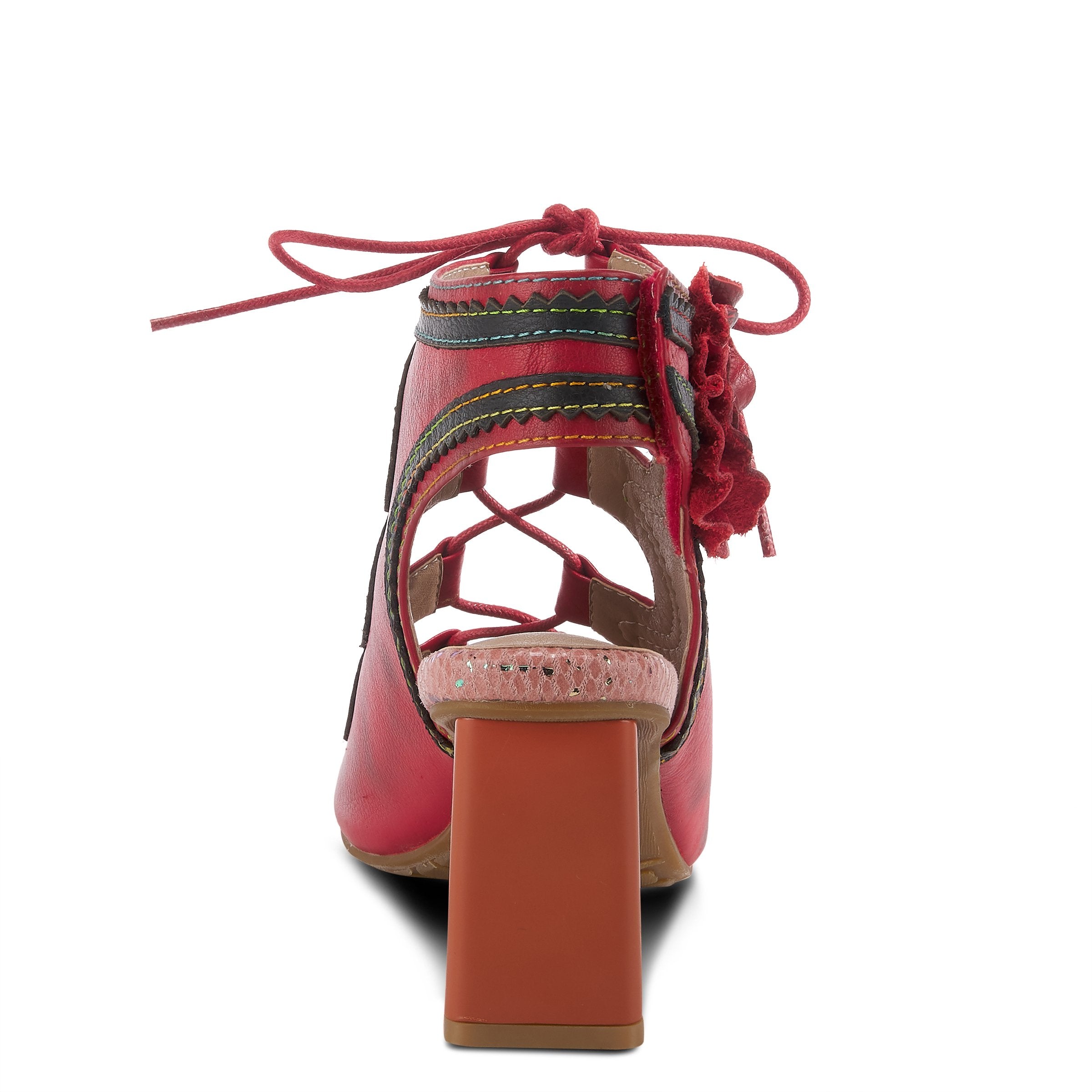 L'Artiste L'ARTISTE SUPERCUTE ANKLE STRAP SANDAL sandal in blue multi with handcrafted leather design