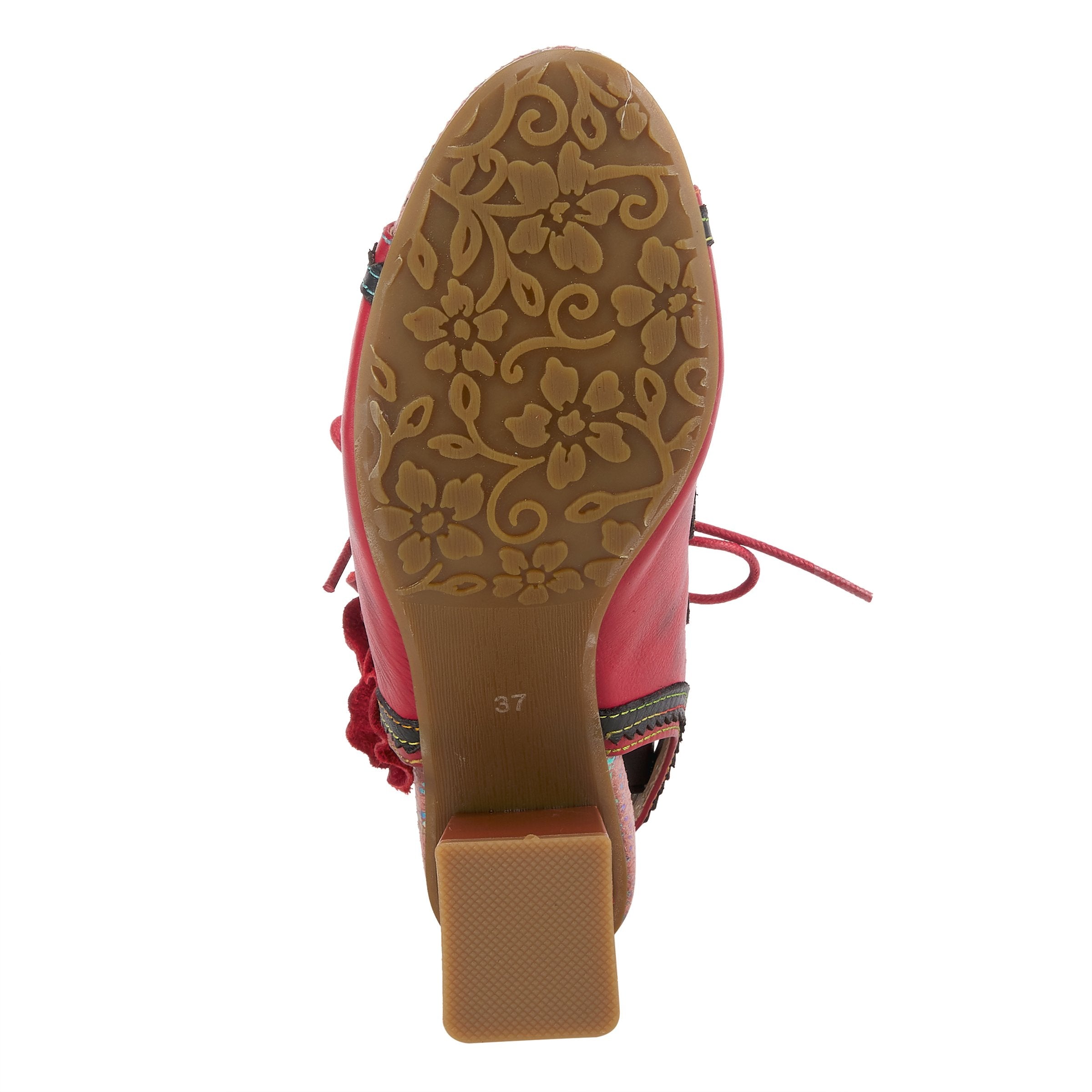 L'Artiste L'ARTISTE SUPERCUTE ANKLE STRAP SANDAL sandal in blue multi with handcrafted leather design