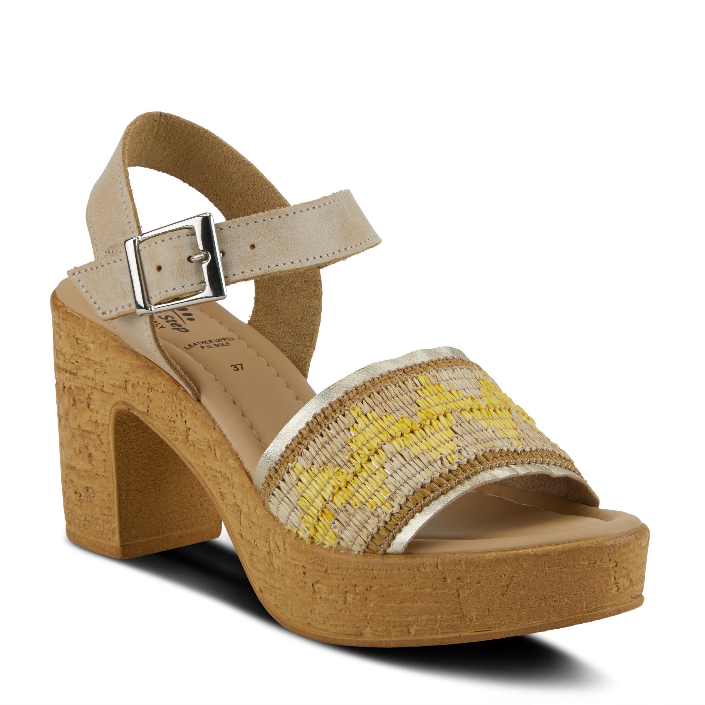 Spring Step SPRING STEP TIADA SANDAL sandal in beige multi with comfortable everyday design