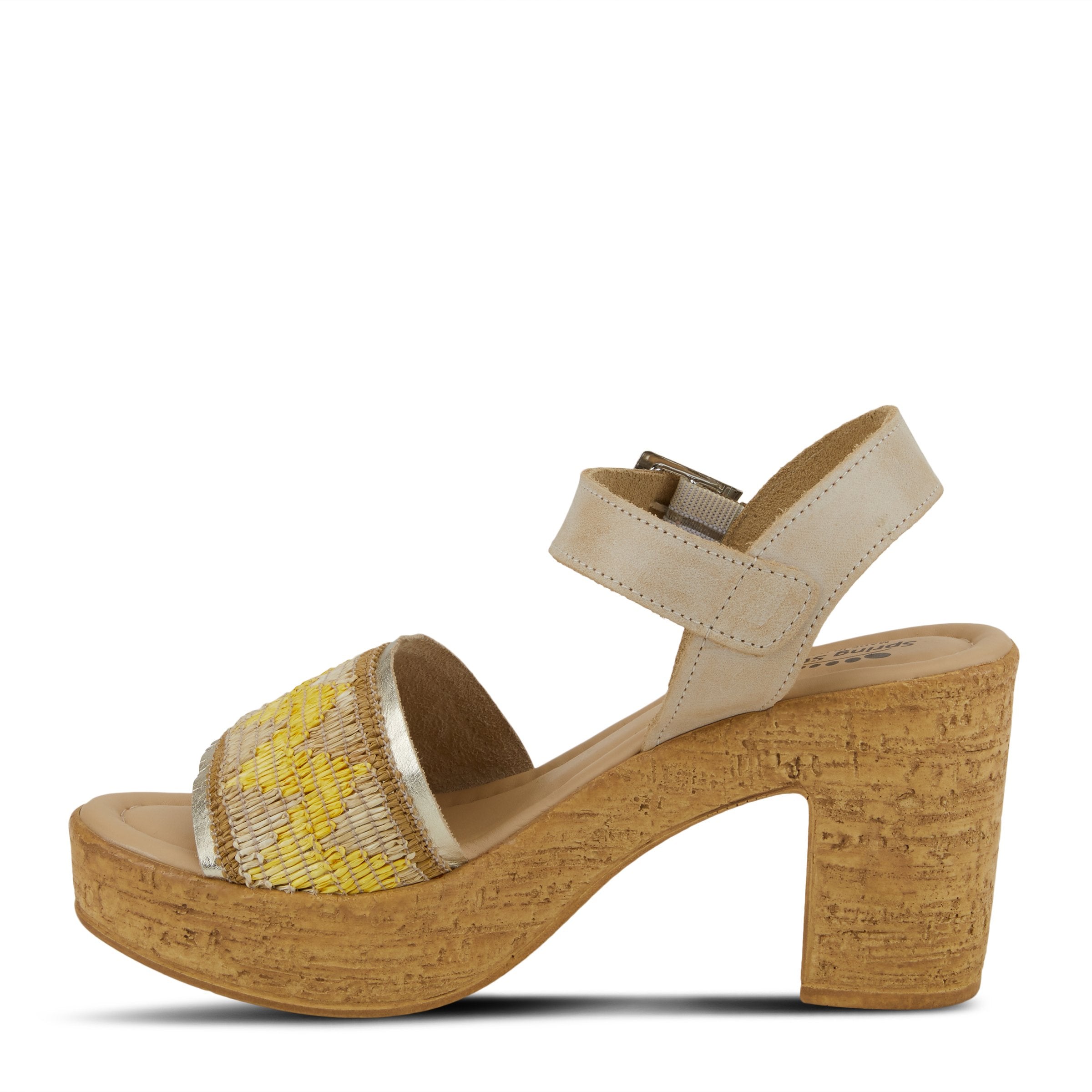 Spring Step SPRING STEP TIADA SANDAL sandal in beige multi with comfortable everyday design
