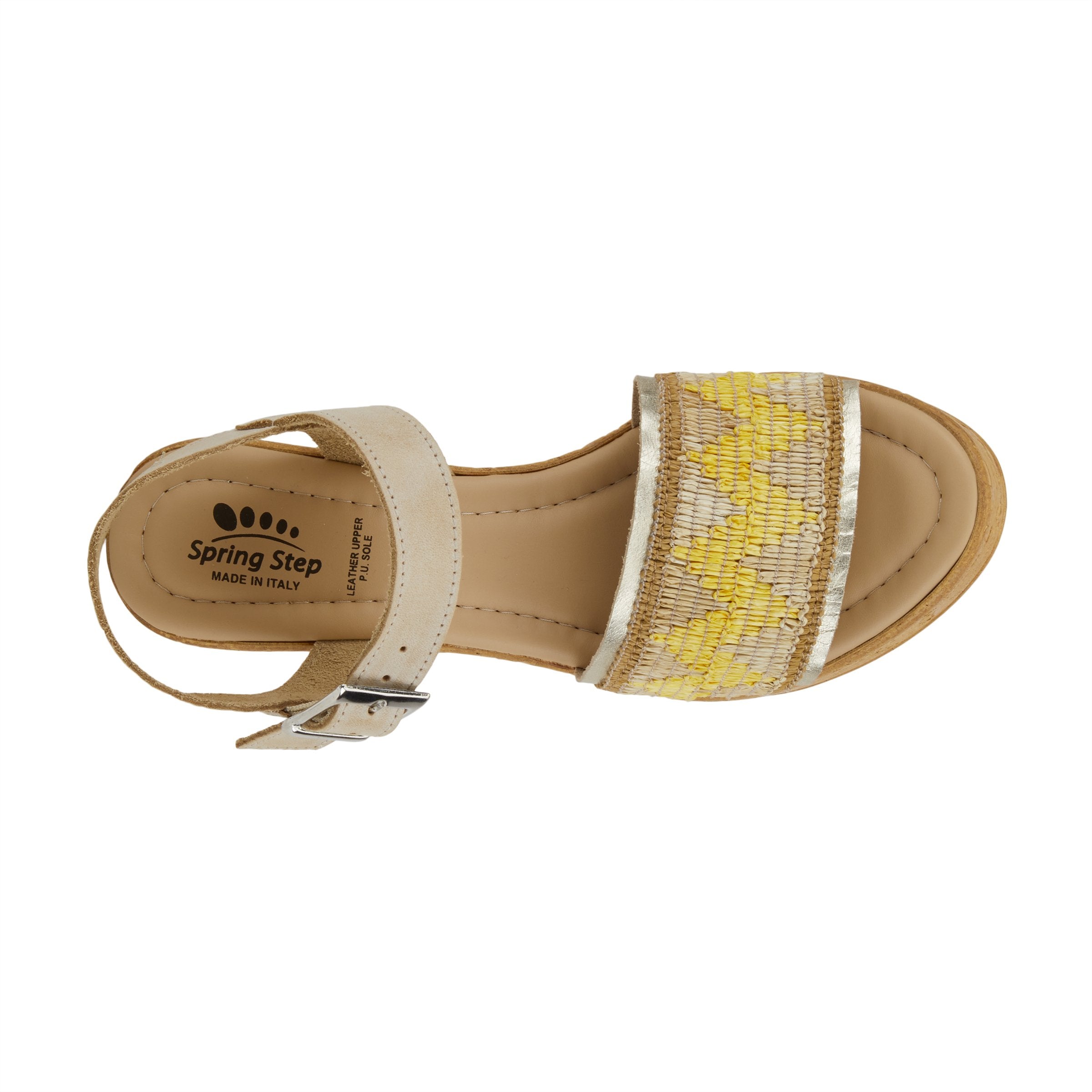 Spring Step SPRING STEP TIADA SANDAL sandal in beige multi with comfortable everyday design