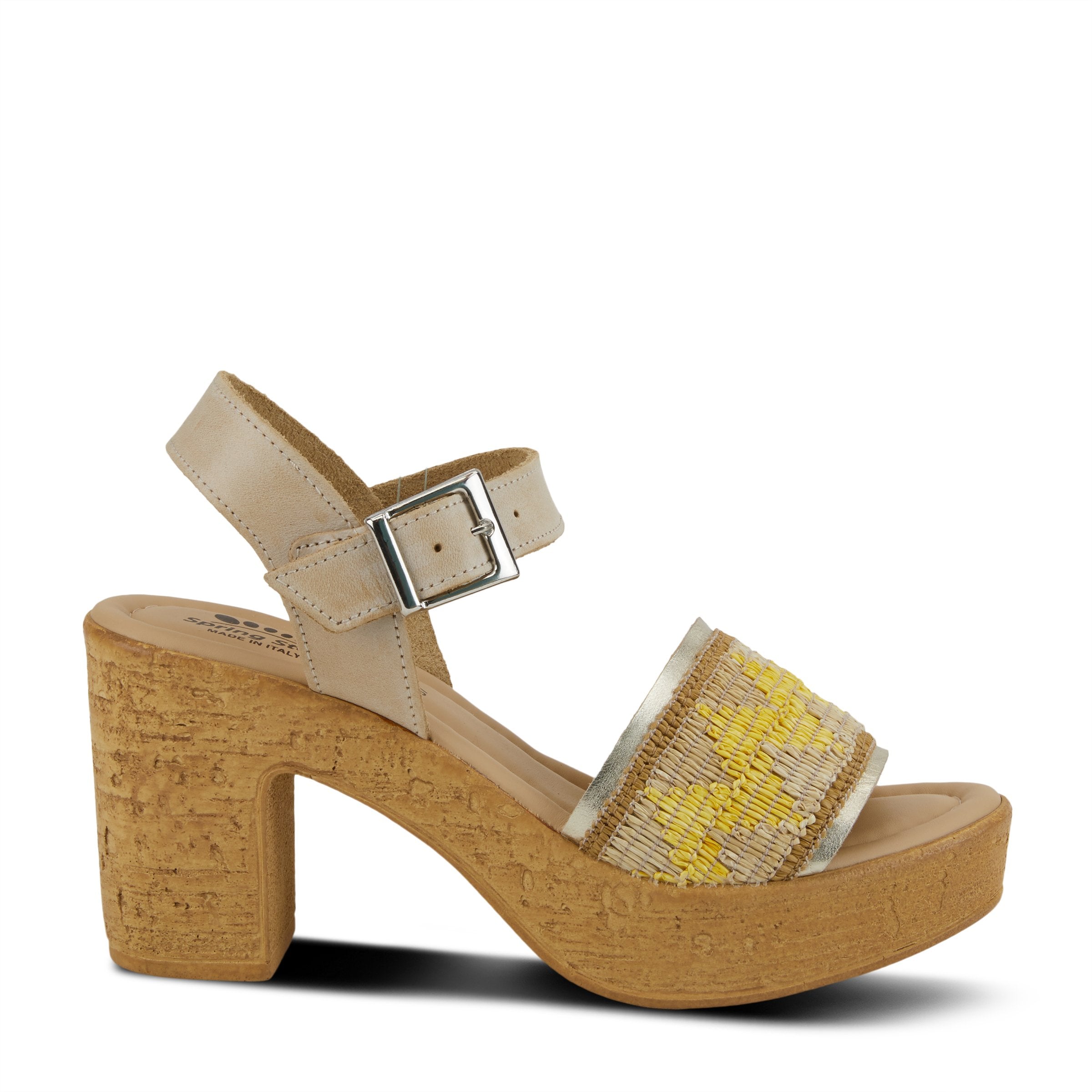 Spring Step SPRING STEP TIADA SANDAL sandal in beige multi with comfortable everyday design