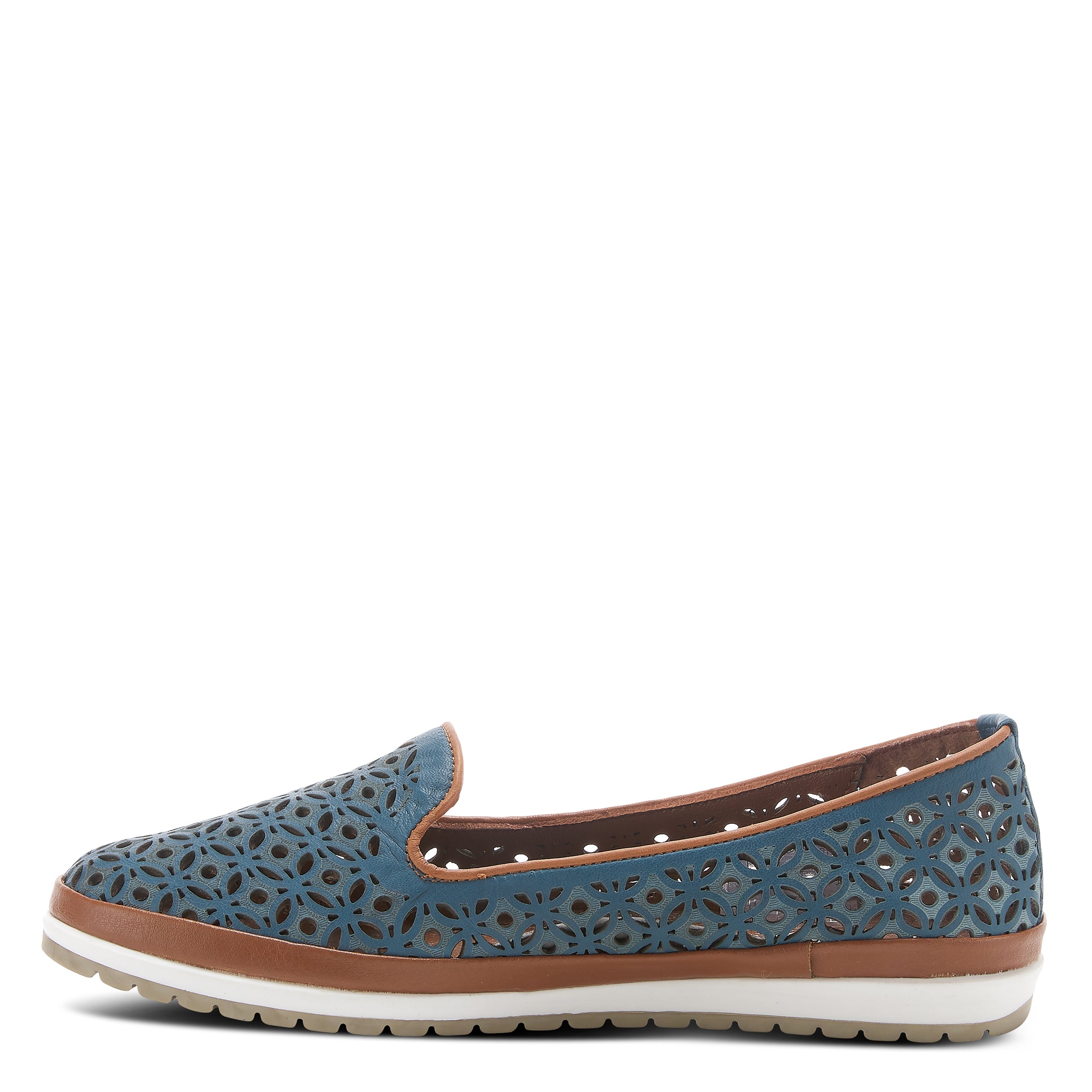 Spring Step SPRING STEP TULISA SLIP-ON SHOE shoe in blue with comfortable everyday design