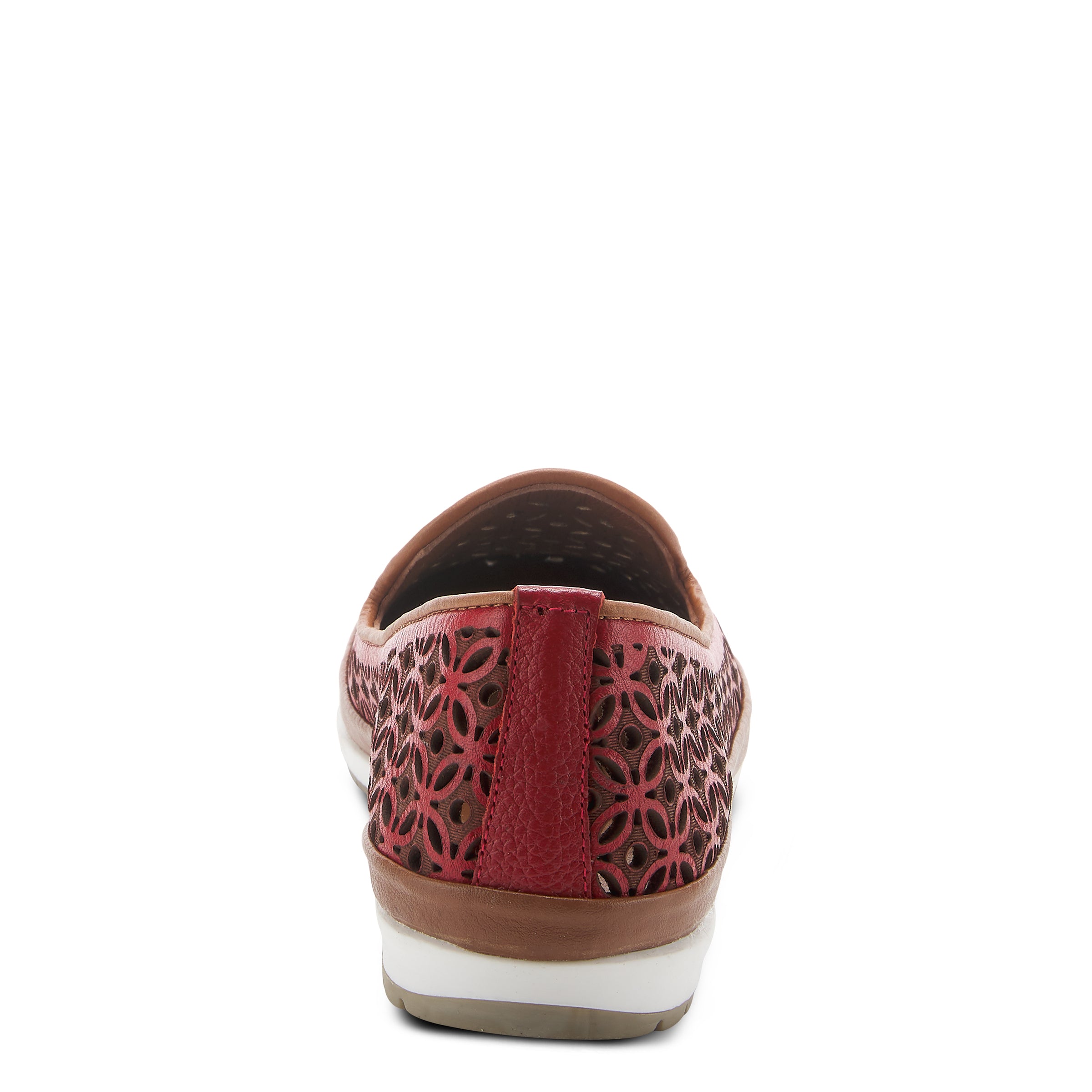 Spring Step SPRING STEP TULISA SLIP-ON SHOE shoe in red with comfortable everyday design