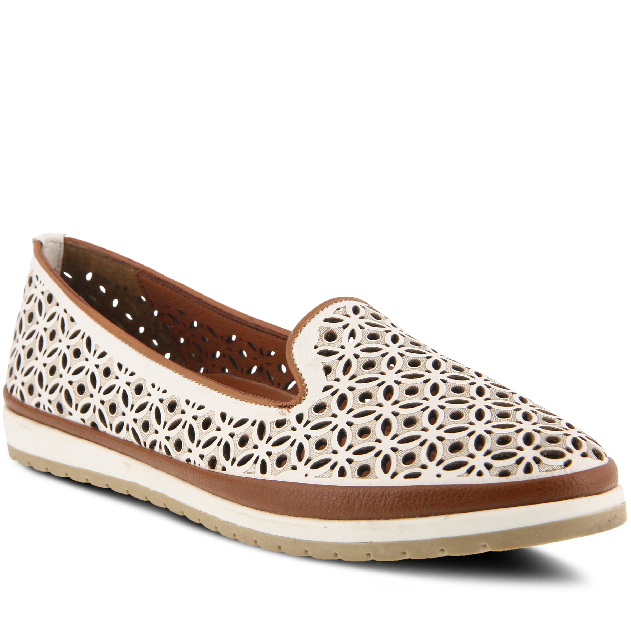 Spring Step SPRING STEP TULISA SLIP-ON SHOE shoe in white with comfortable everyday design