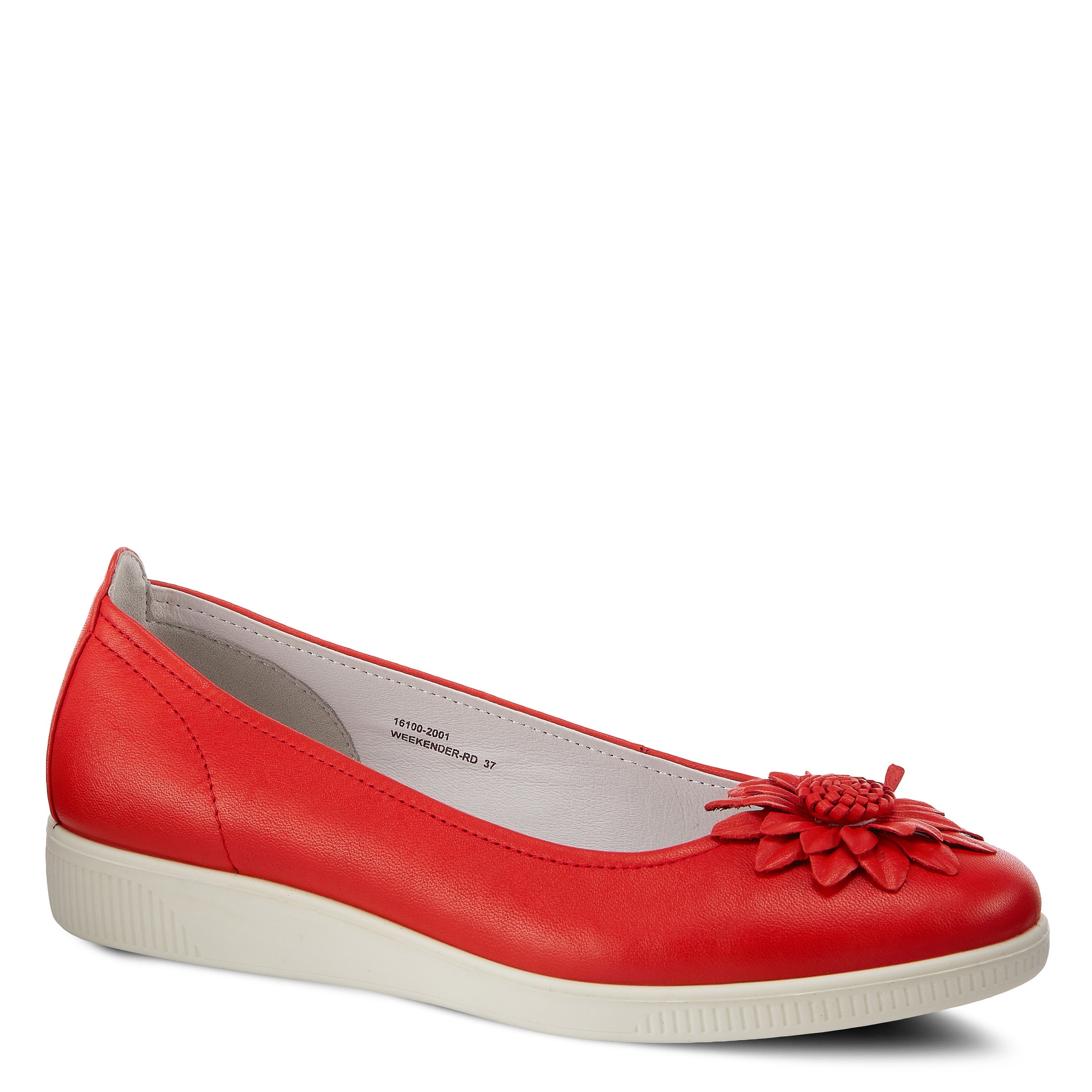 Flexus FLEXUS WEEKENDER SLIP-ON SHOE comfort shoe in red with flexible sole