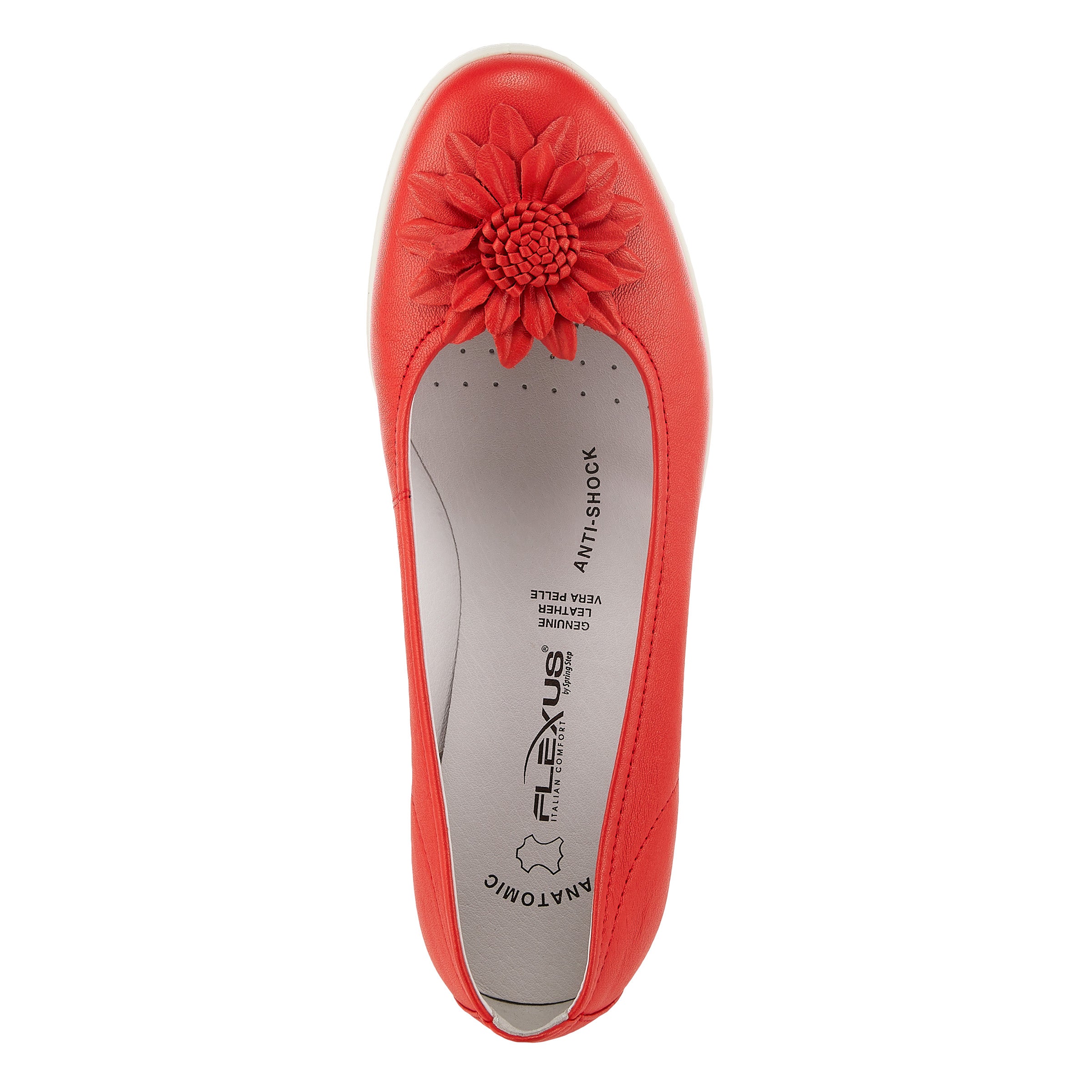 Flexus FLEXUS WEEKENDER SLIP-ON SHOE comfort shoe in red with flexible sole