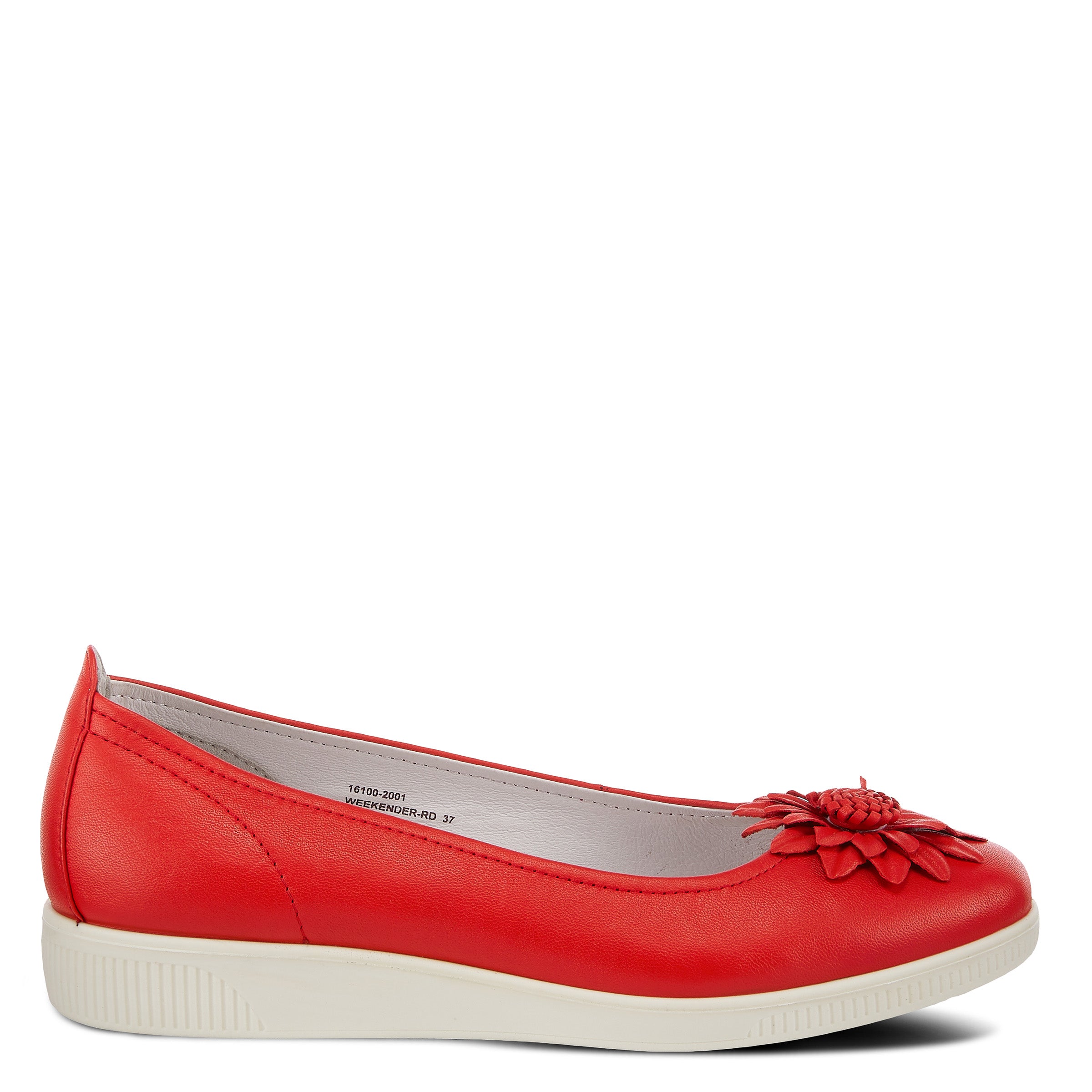 Flexus FLEXUS WEEKENDER SLIP-ON SHOE comfort shoe in red with flexible sole