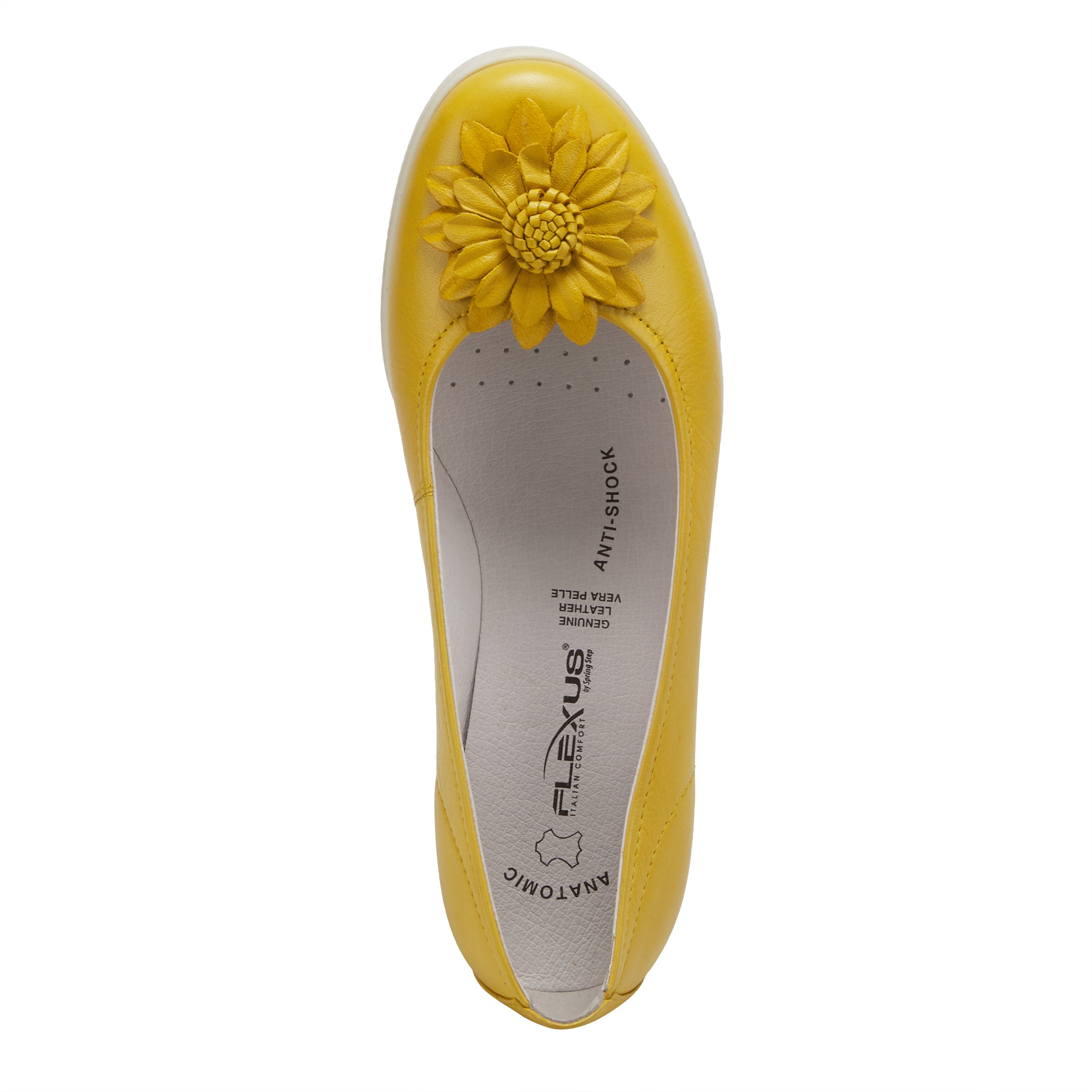 Flexus FLEXUS WEEKENDER SLIP-ON SHOE comfort shoe in yellow with flexible sole
