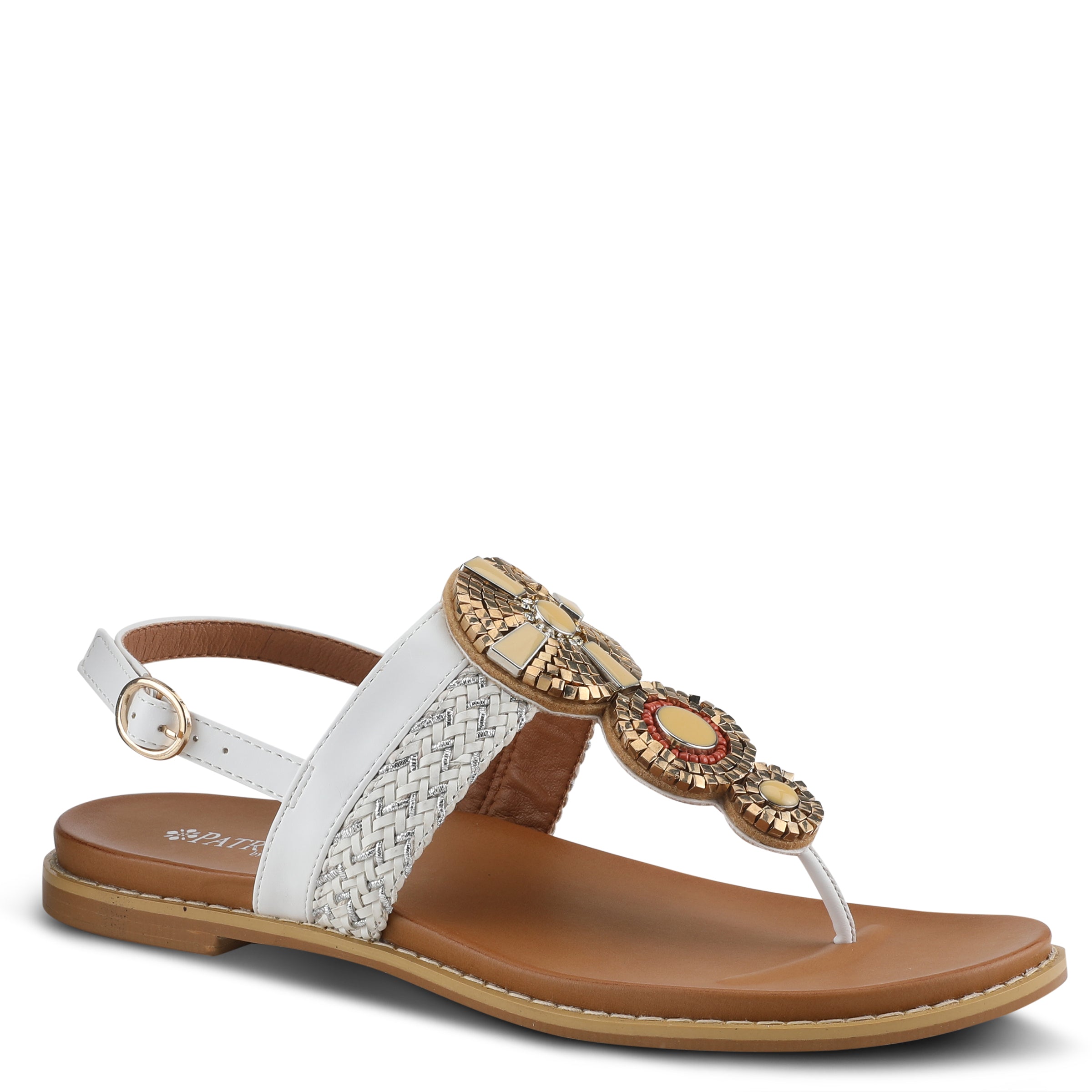 Patrizia PATRIZIA ZINZIBAR THONG SANDALS sandal in white multi with stylish fashion design
