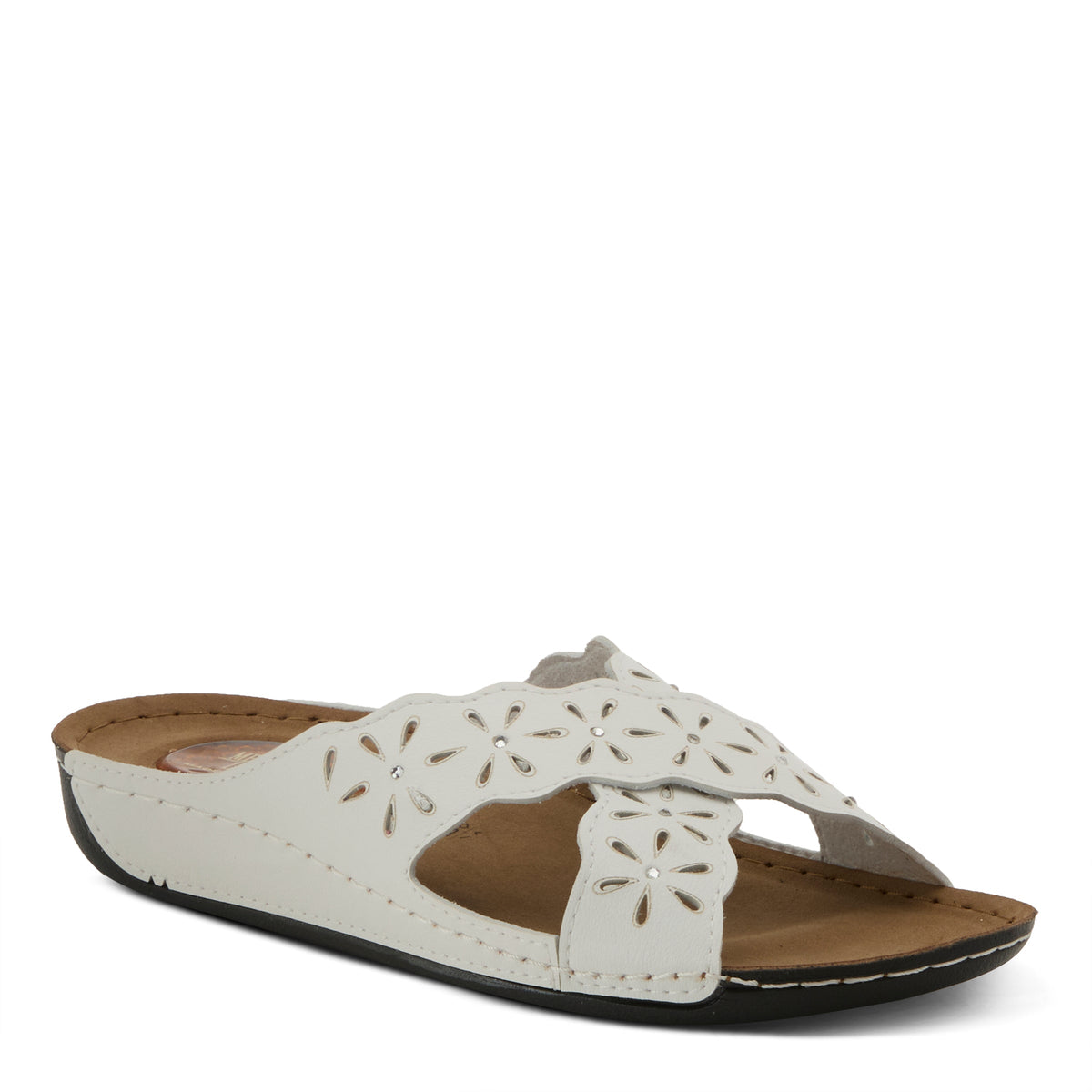 Flexus FLEXUS 140595 SANDAL sandal in white with flexible sole