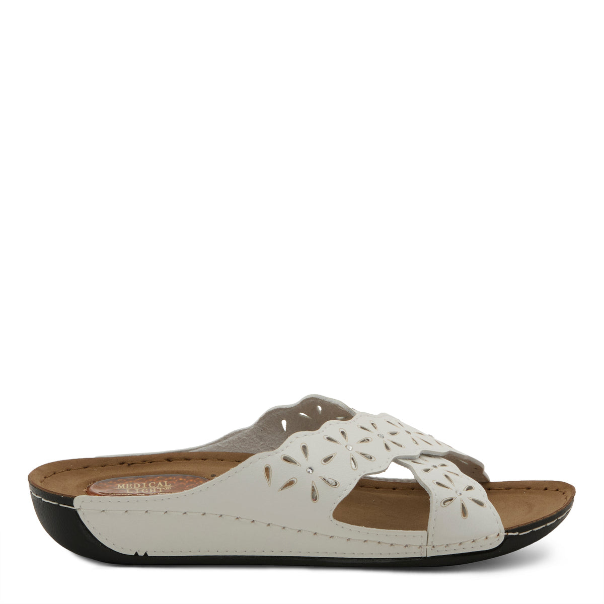 Flexus FLEXUS 140595 SANDAL sandal in white with flexible sole