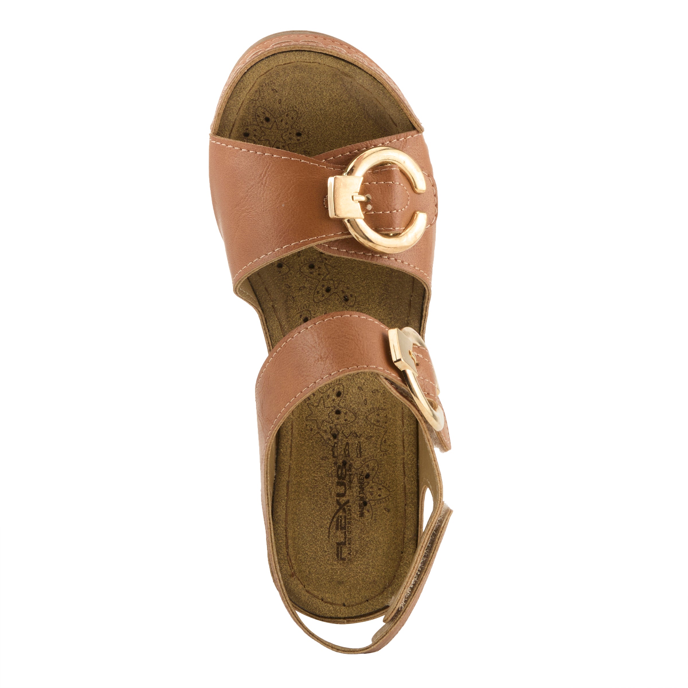 Flexus FLEXUS 170678 SANDAL sandal in tan with flexible sole